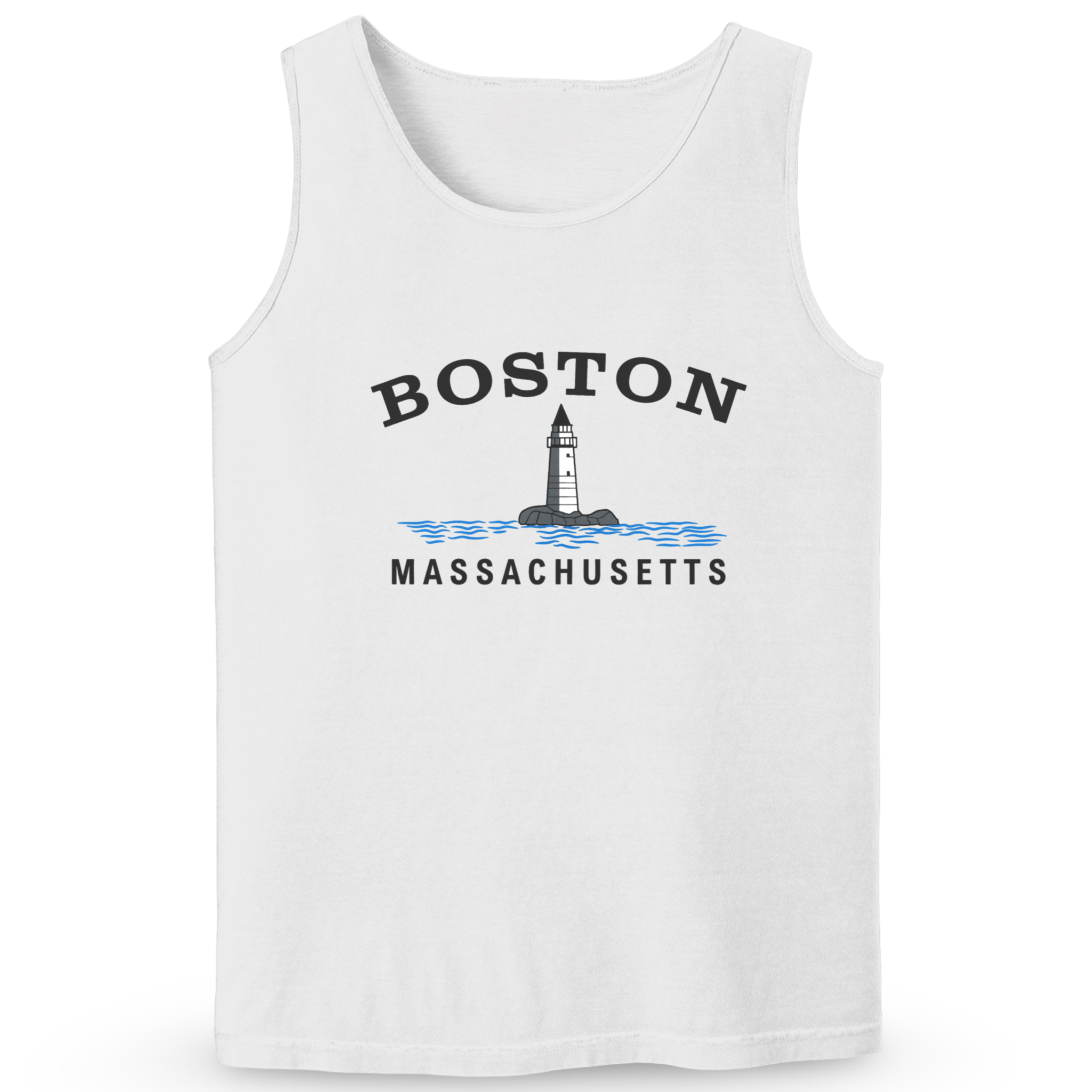 Cape Cod Clothing Company Boston Big Lighthouse Soft Cotton Tank Top