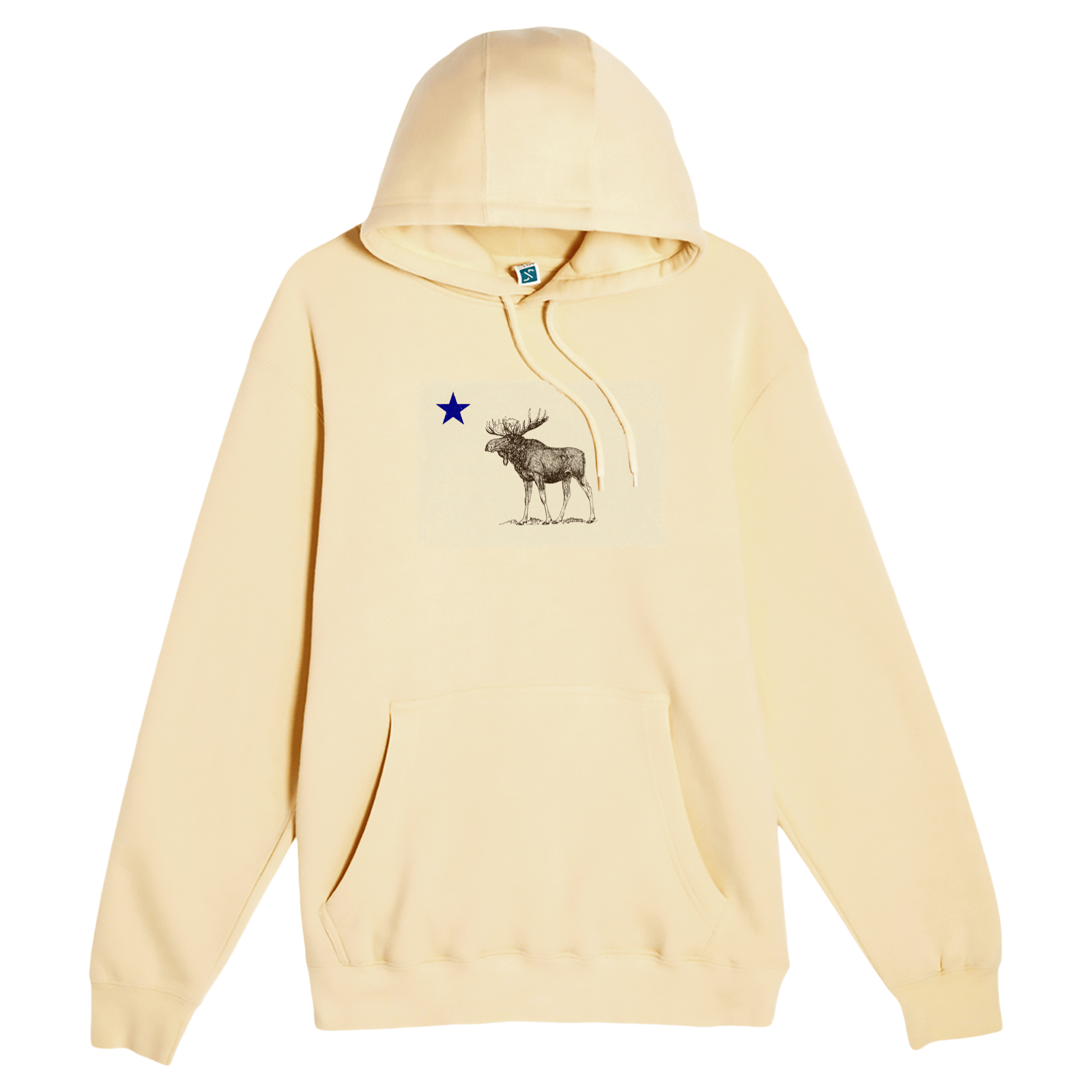 Cape Cod Clothing Company Classic Maine Moose Flag Comfort Fleece Hoodie