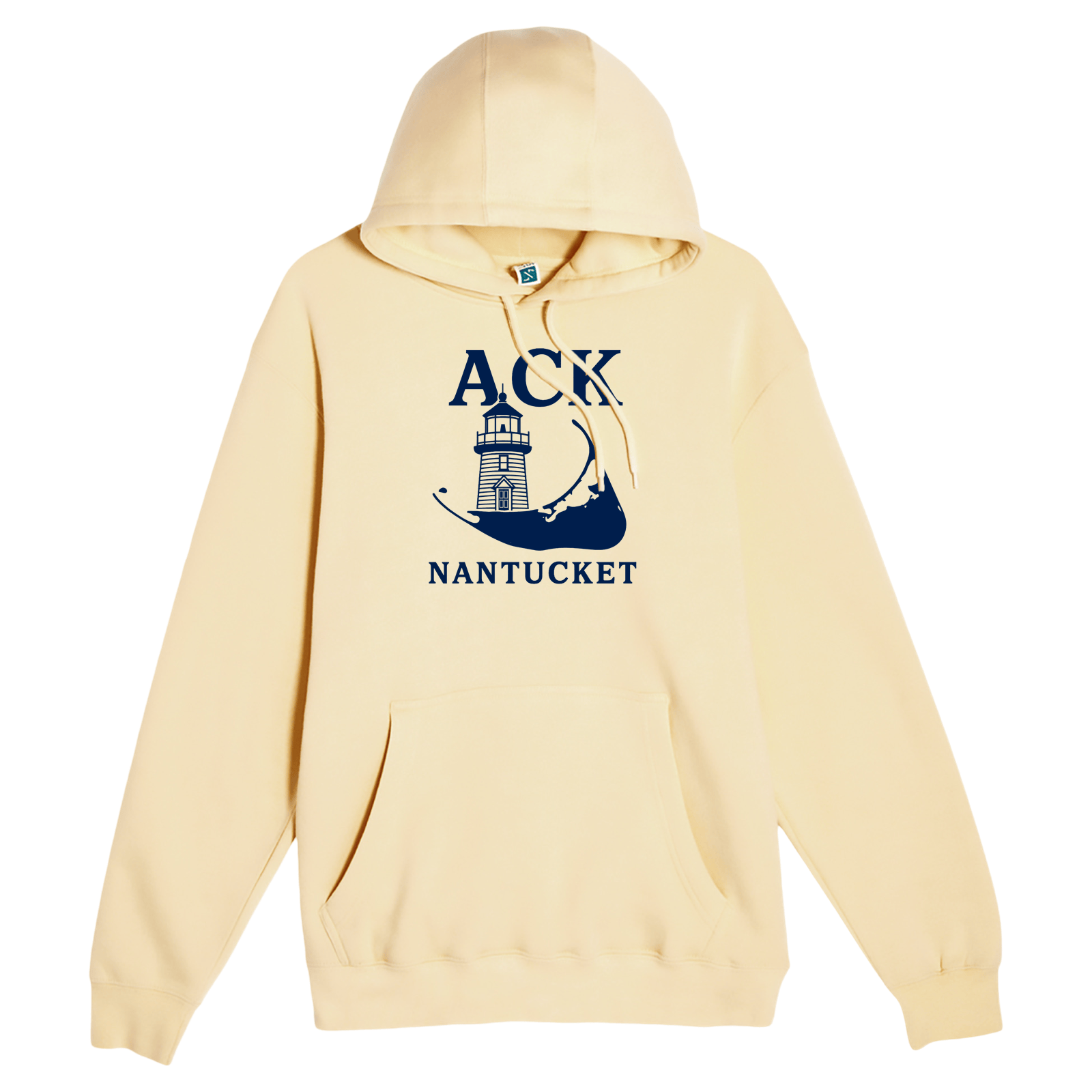 Cape Cod Clothing Company Nantucket ACK Lighthouse Comfort Fleece Hoodie