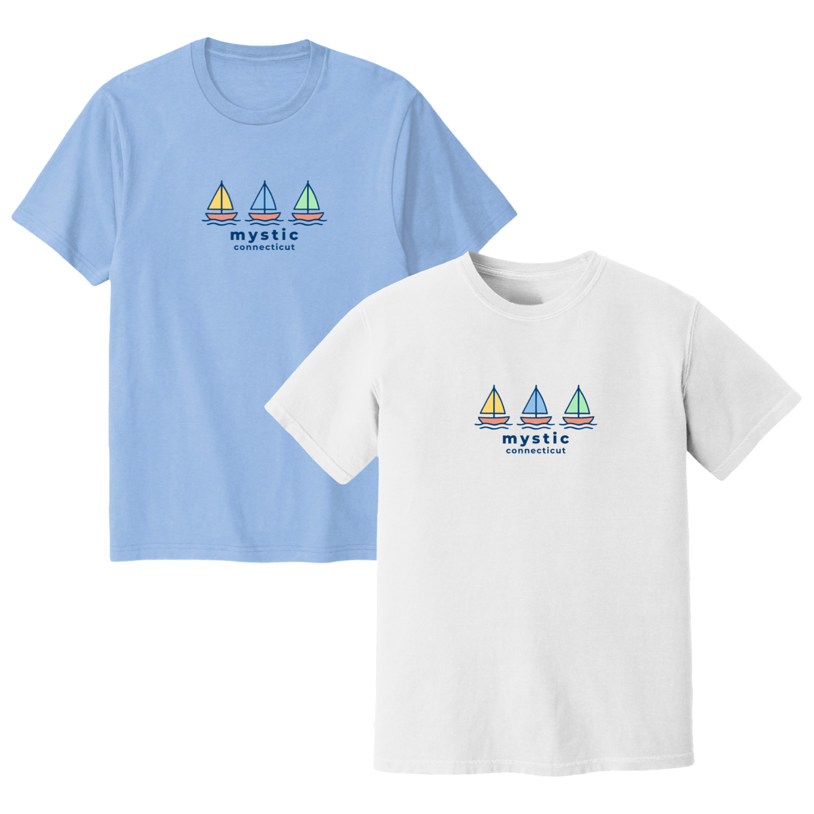 Cape Cod Clothing Company Mystic Summer Sails Soft Cotton T-Shirt