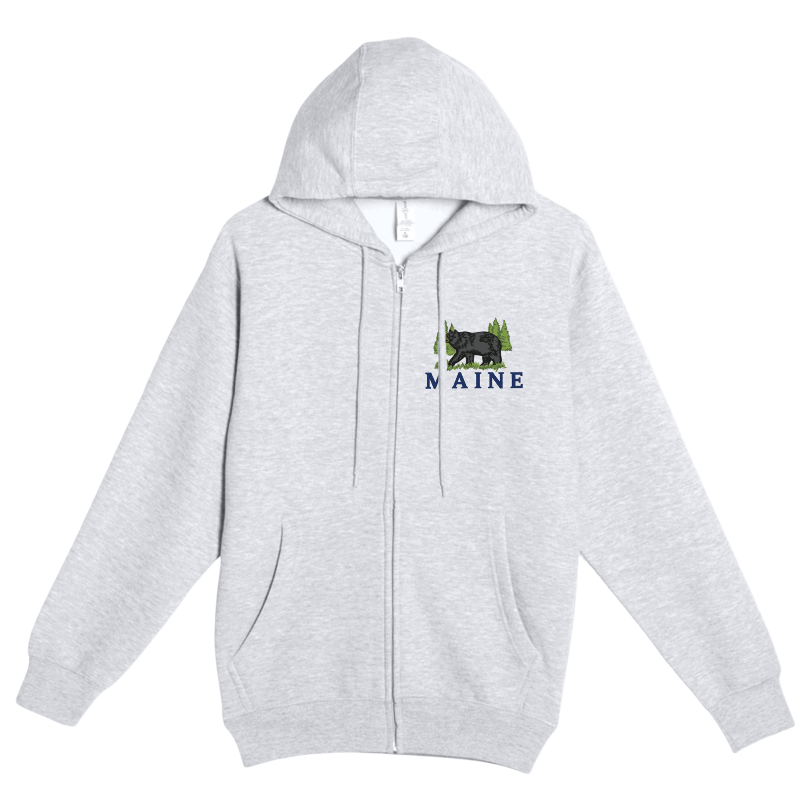 Cape Cod Clothing Company Maine Bear Soft Fleece Full Zip Hoodie