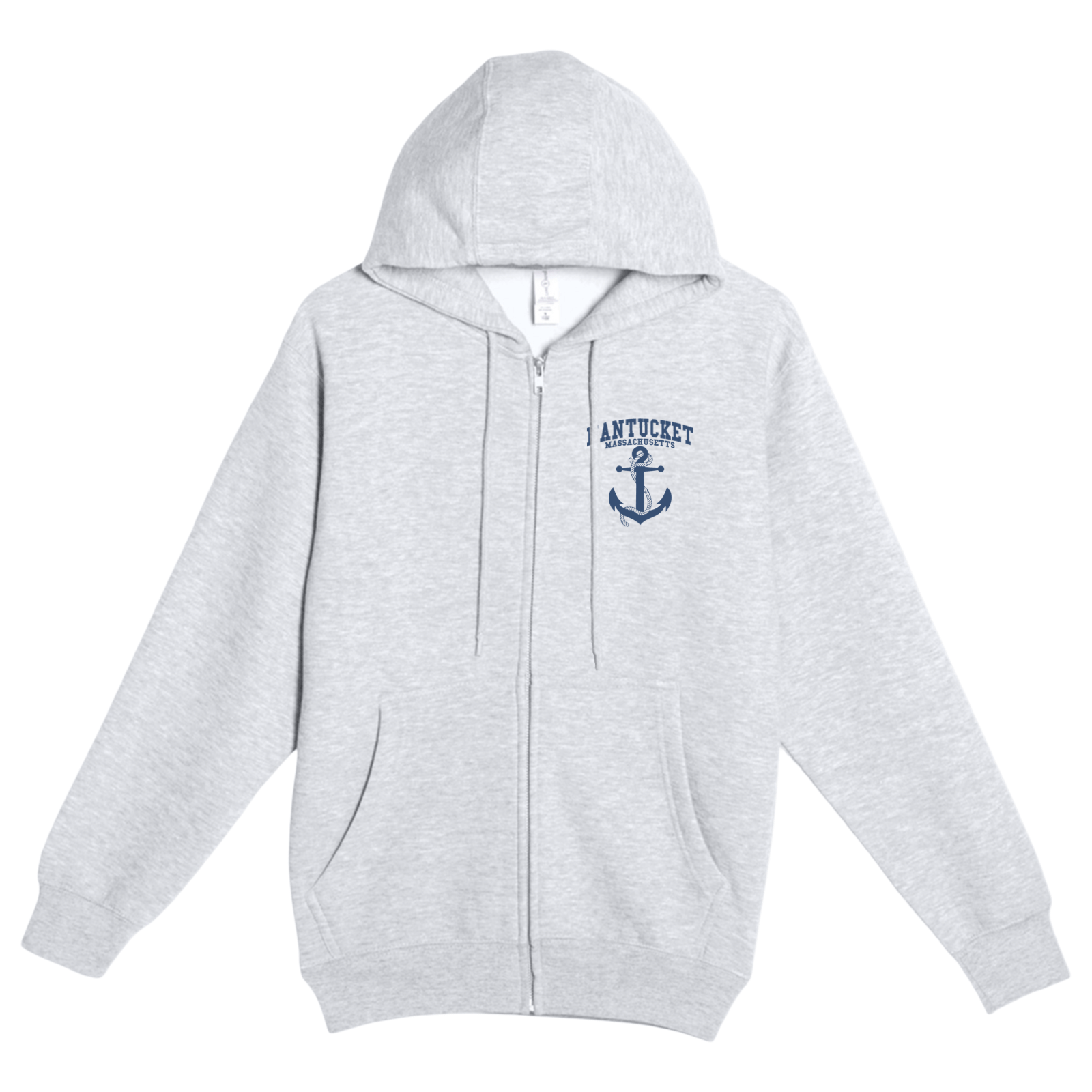 Cape Cod Clothing Company Nantucket Anchor Soft Fleece Full Zip Hoodie