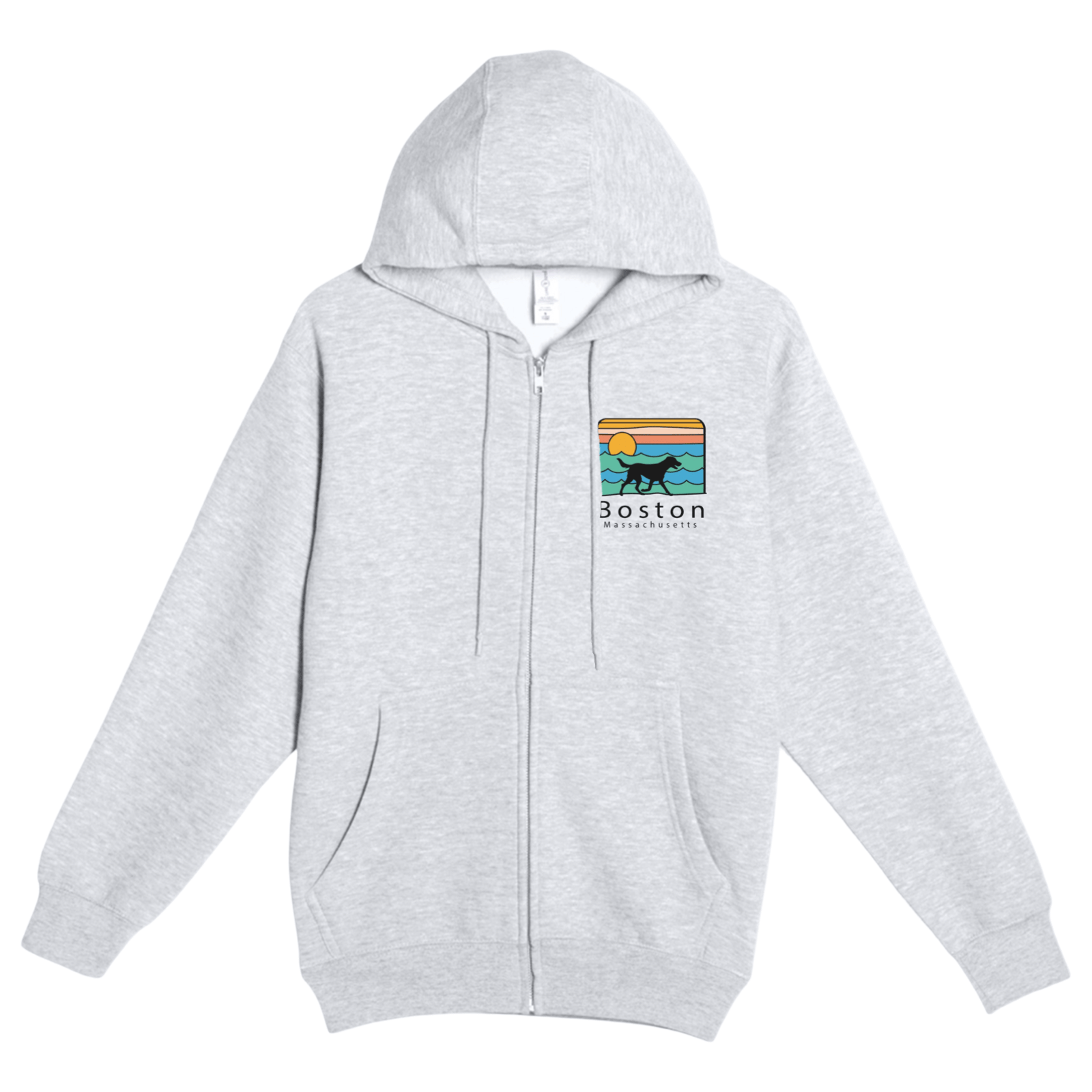 Cape Cod Clothing Company Boston Summer Dog Soft Fleece Full Zip Hoodie
