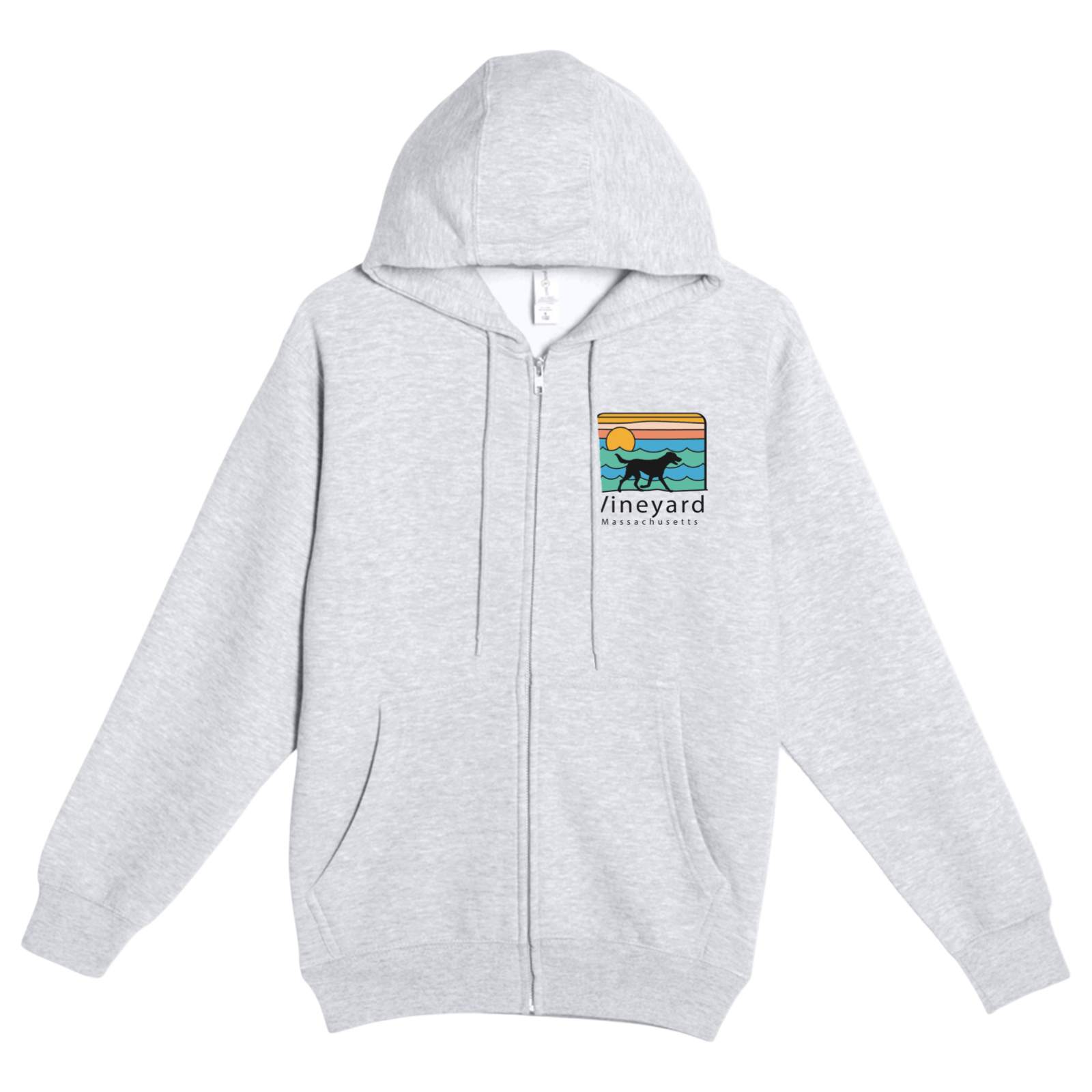Cape Cod Clothing Company Vineyard Summer Dog Soft Fleece Full Zip Hoodie
