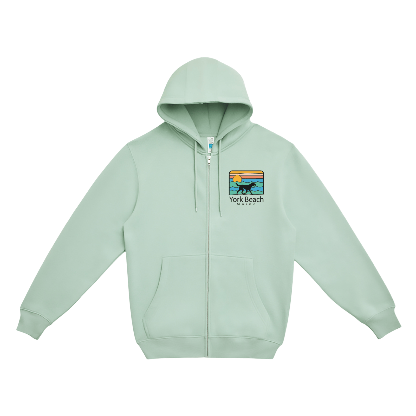 Cape Cod Clothing Company York Beach Summer Dog Soft Fleece Full Zip Hoodie