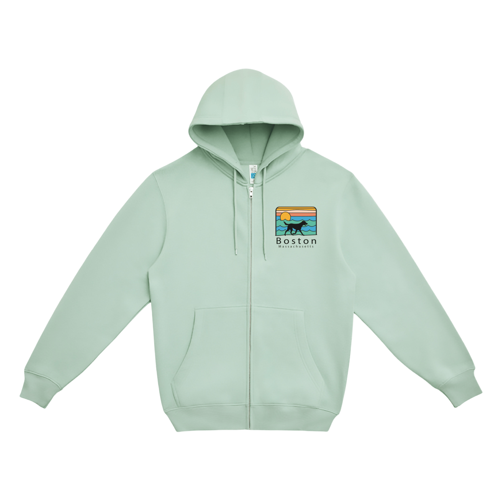 Cape Cod Clothing Company Boston Summer Dog Soft Fleece Full Zip Hoodie