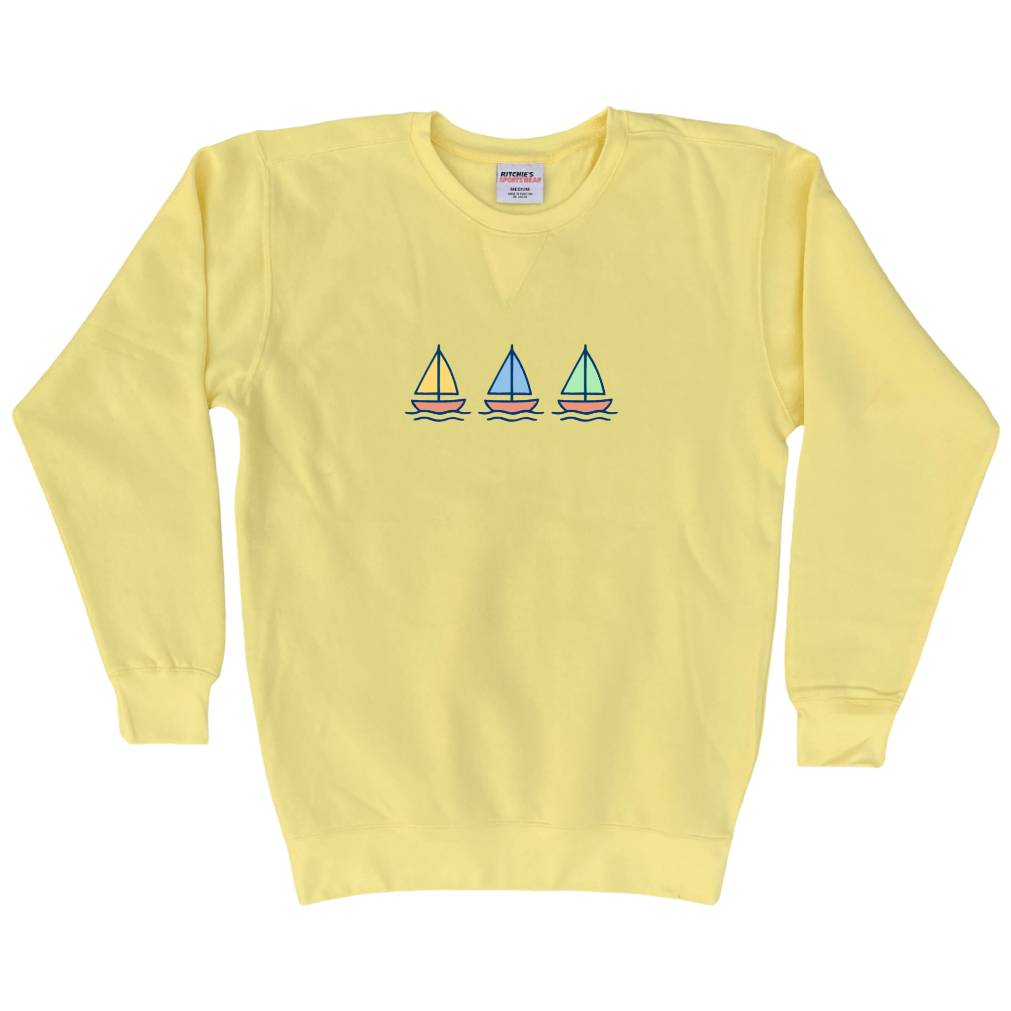 Cape Cod Clothing Company Summer Sails Fleece Crewneck Sweatshirt