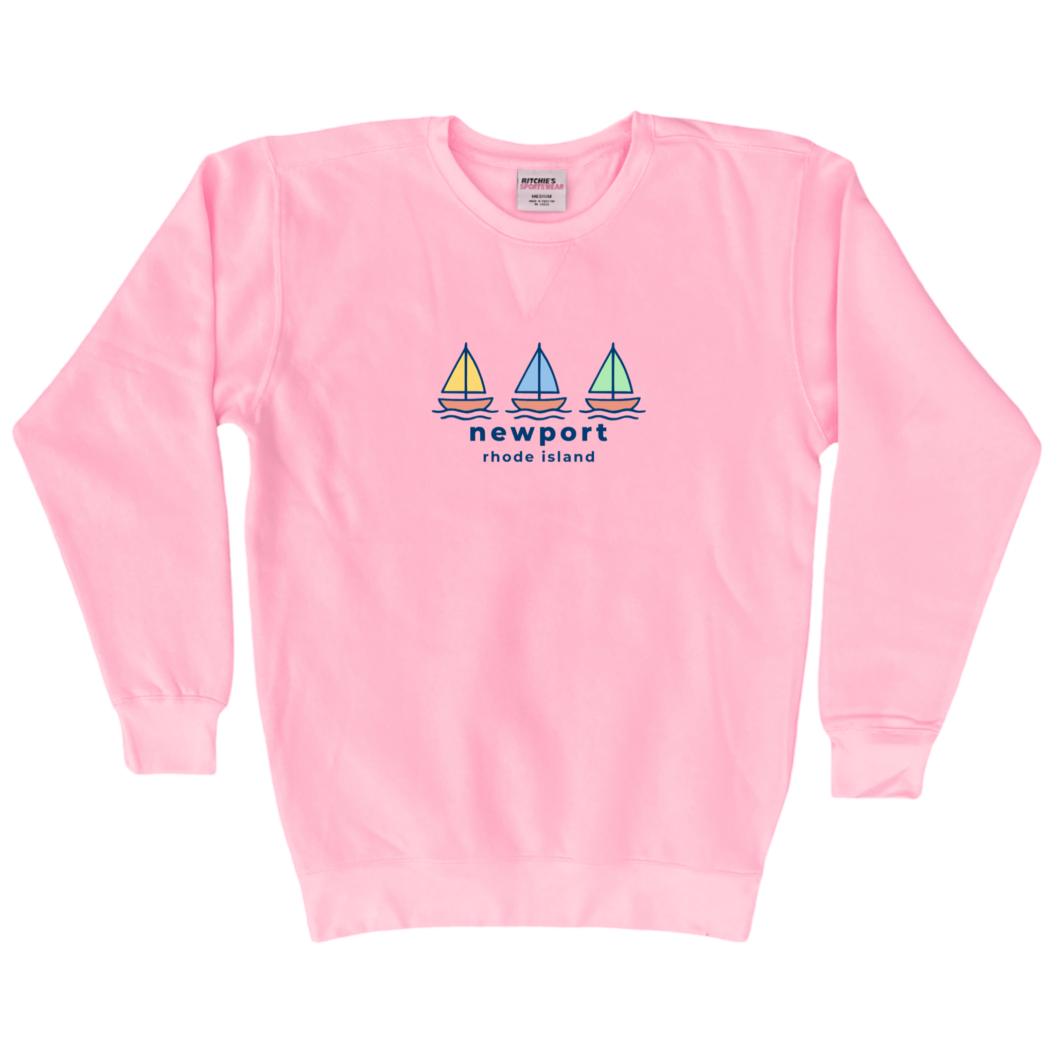 Cape Cod Clothing Company Newport Summer Sails Fleece Crewneck Sweatshirt