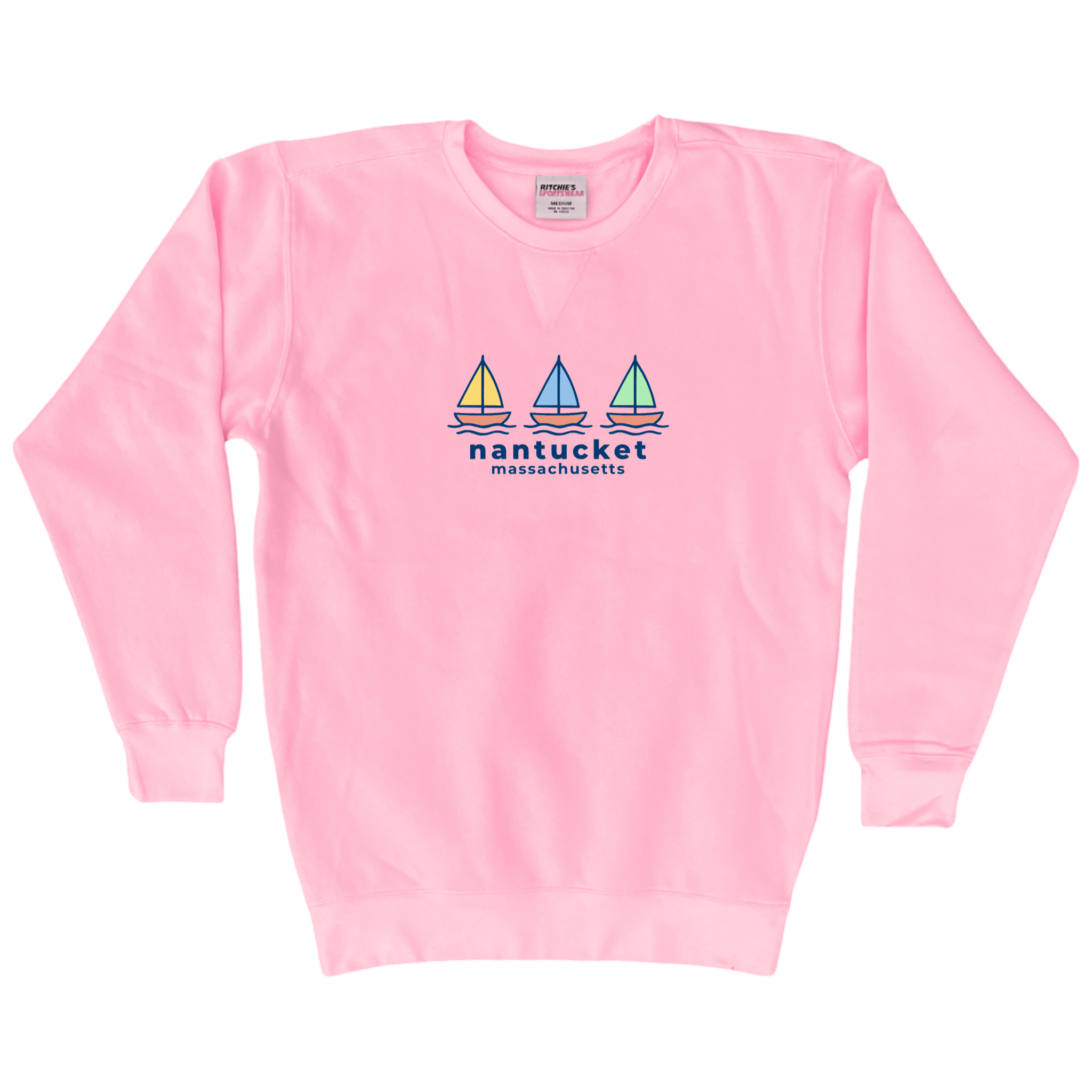 Cape Cod Clothing Company Nantucket Summer Sails Fleece Crewneck Sweatshirt