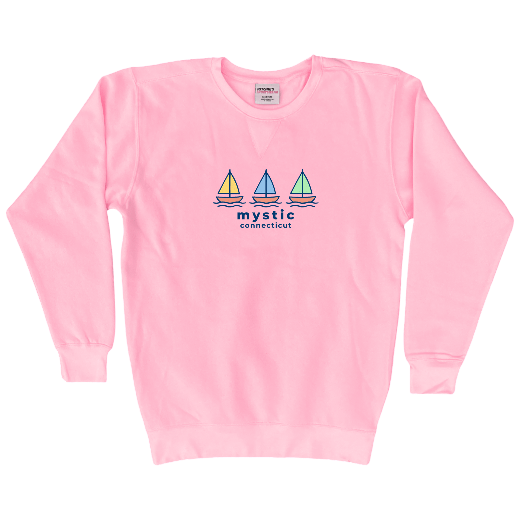 Cape Cod Clothing Company Mystic Summer Sails Fleece Crewneck Sweatshirt