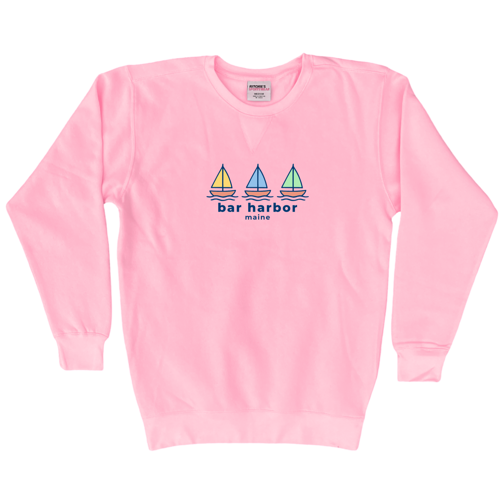 Cape Cod Clothing Company Bar Harbor Summer Sails Fleece Crewneck Sweatshirt