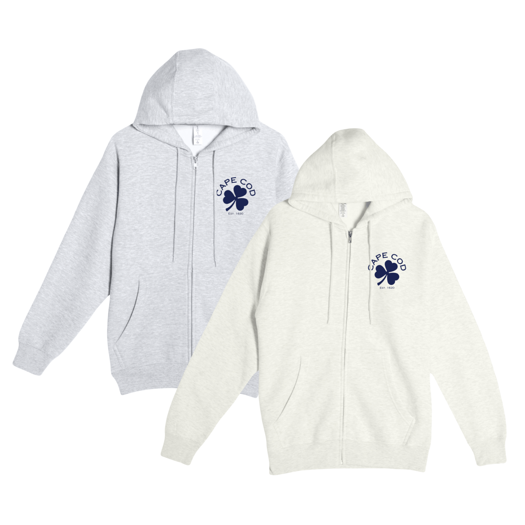 Cape Cod Clothing Company Cape Cod Shamrock Soft Fleece Full Zip Hoodie