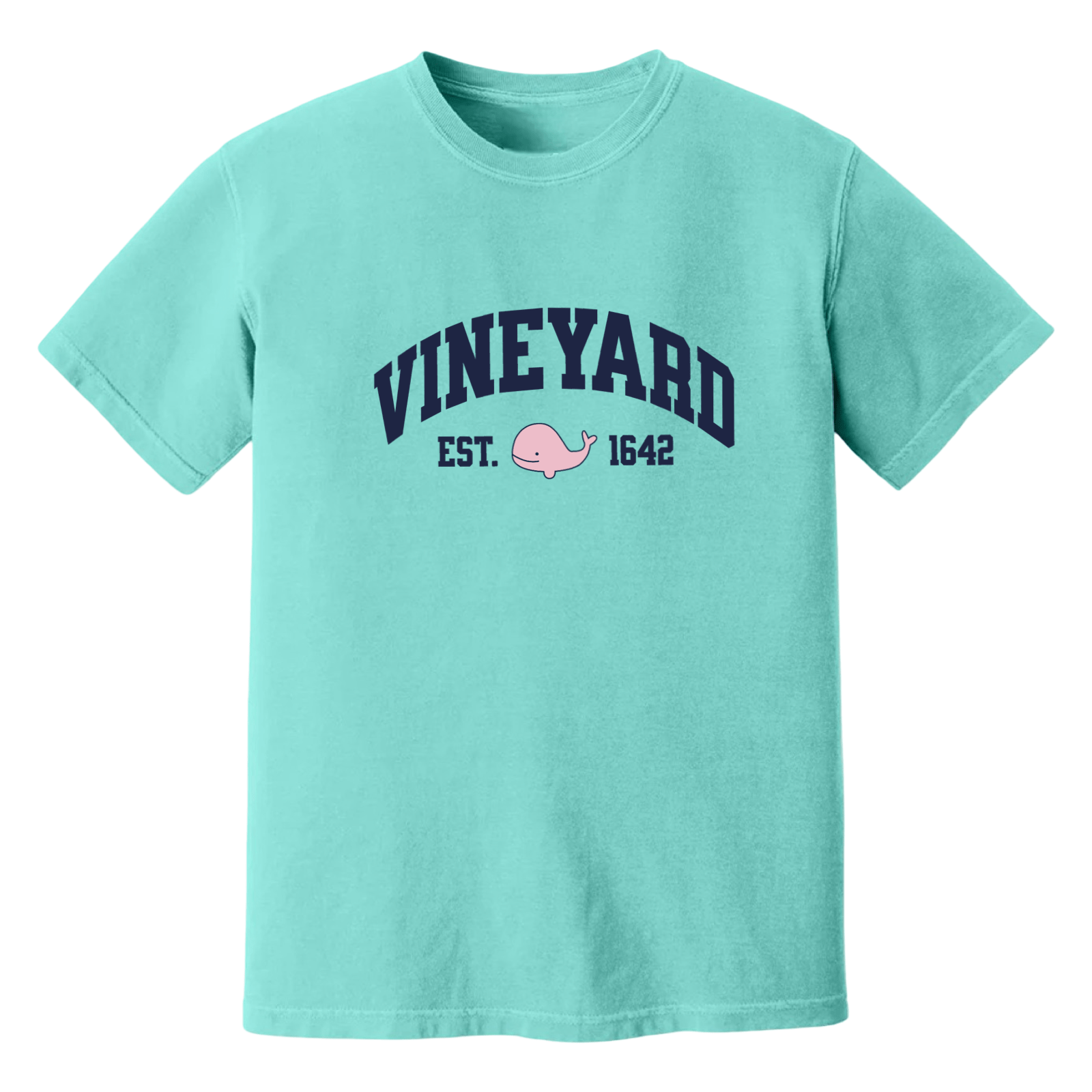Cape Cod Clothing Company Vineyard Pink Whale Soft Cotton T-Shirt