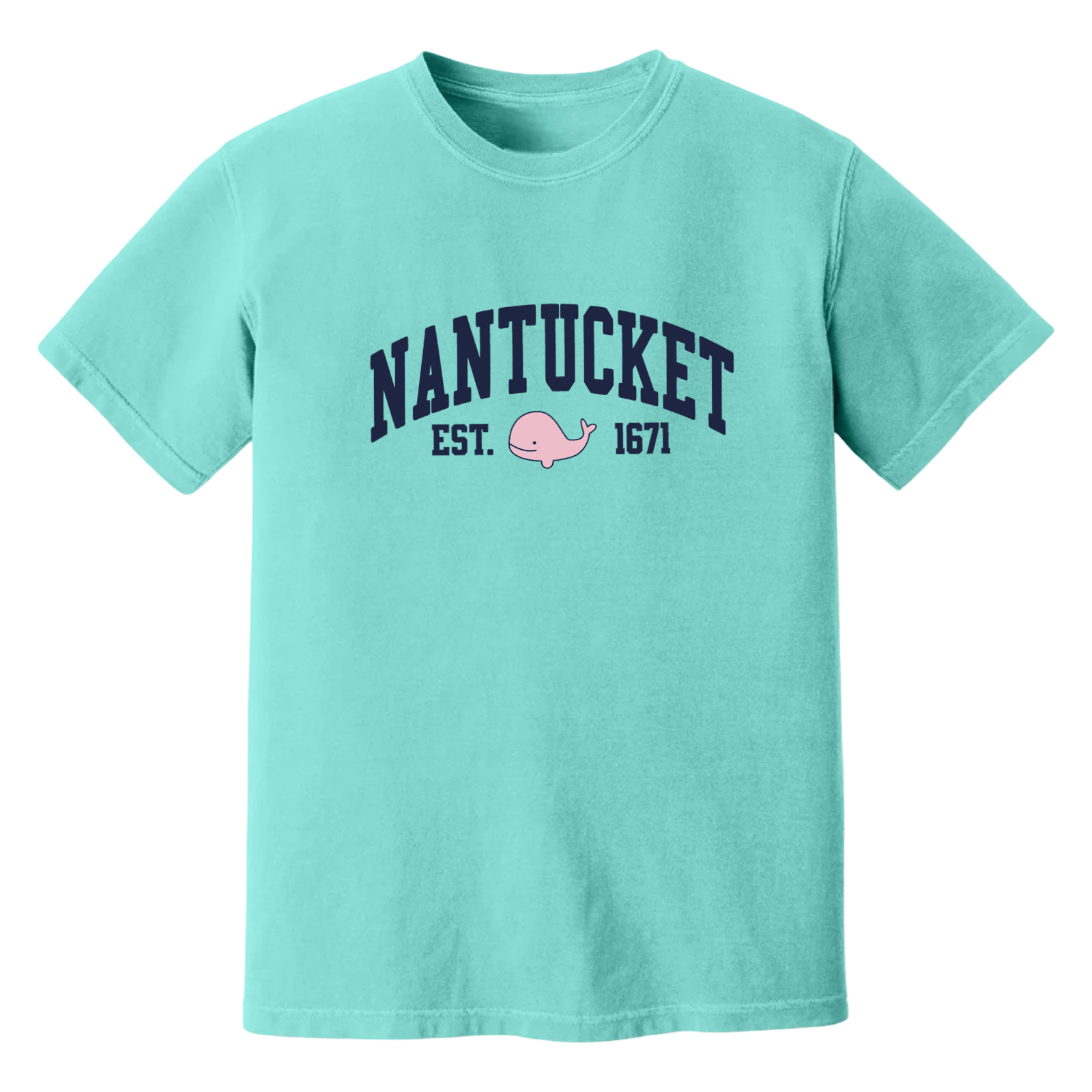 Cape Cod Clothing Company Nantucket Pink Whale Soft Cotton T-Shirt
