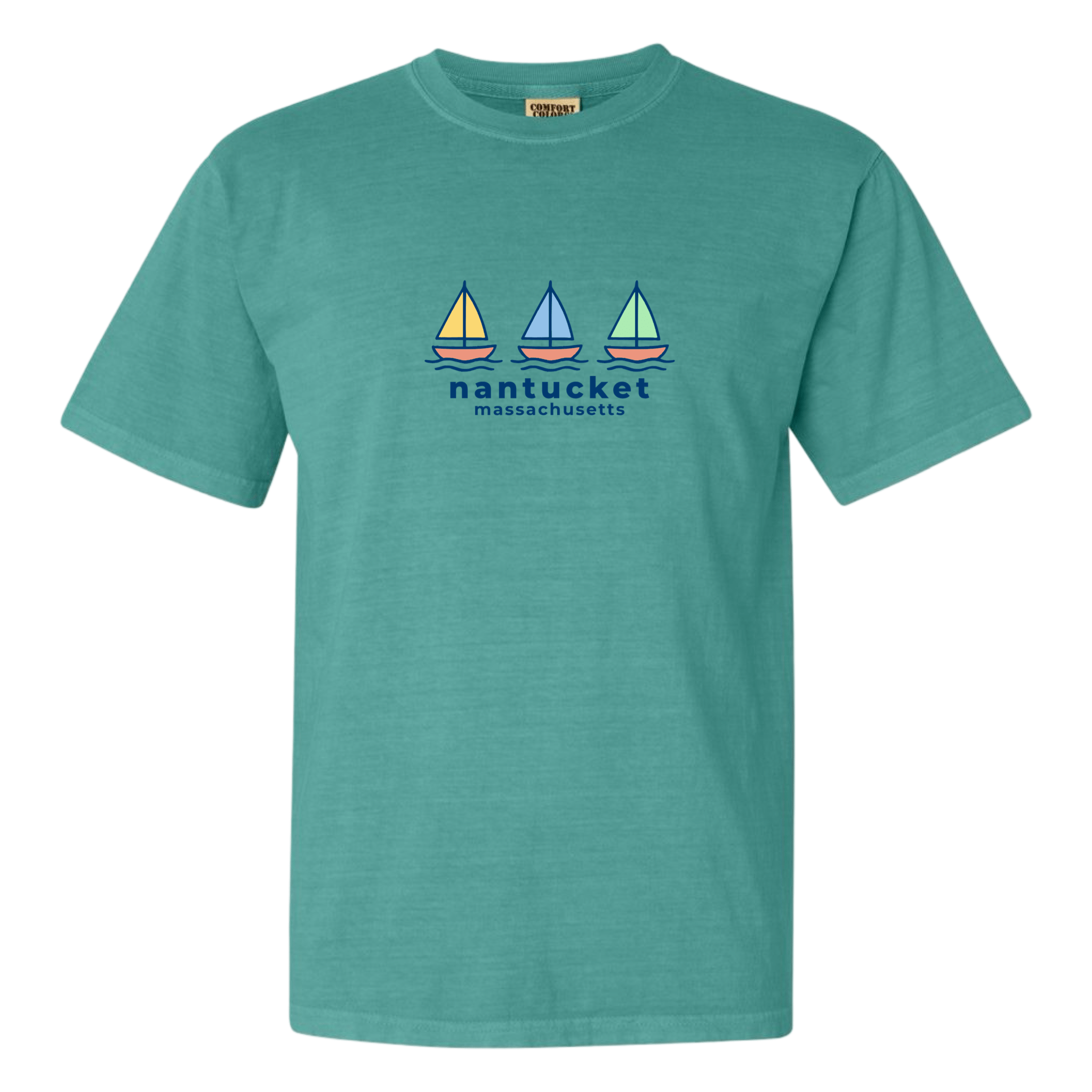 Cape Cod Clothing Company Nantucket Summer Sails Comfort Colors T-Shirt