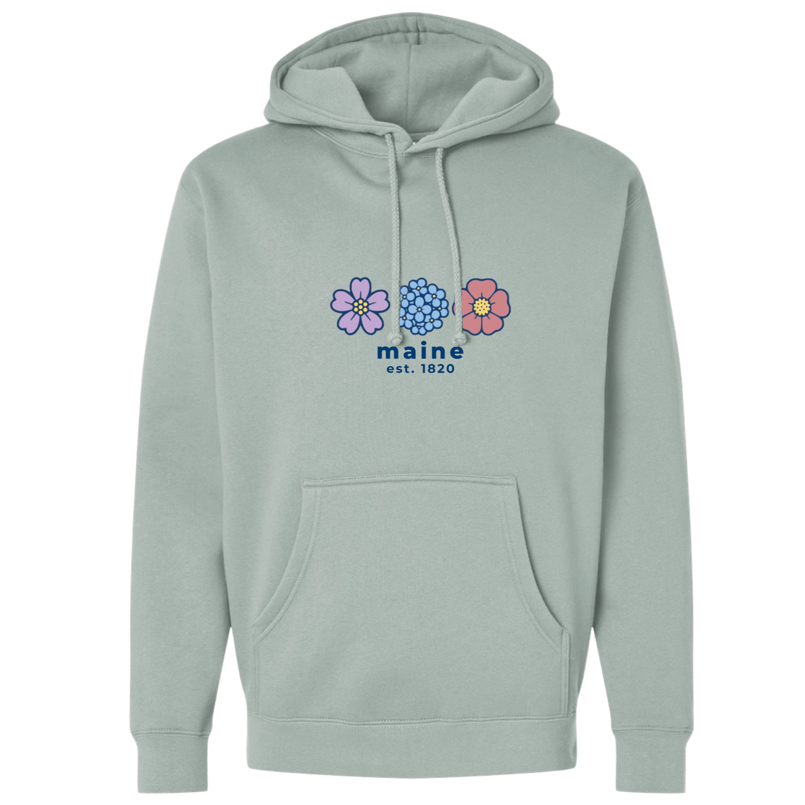 Cape Cod Clothing Company Maine Summer Bloom Midweight Fleece Hoodie