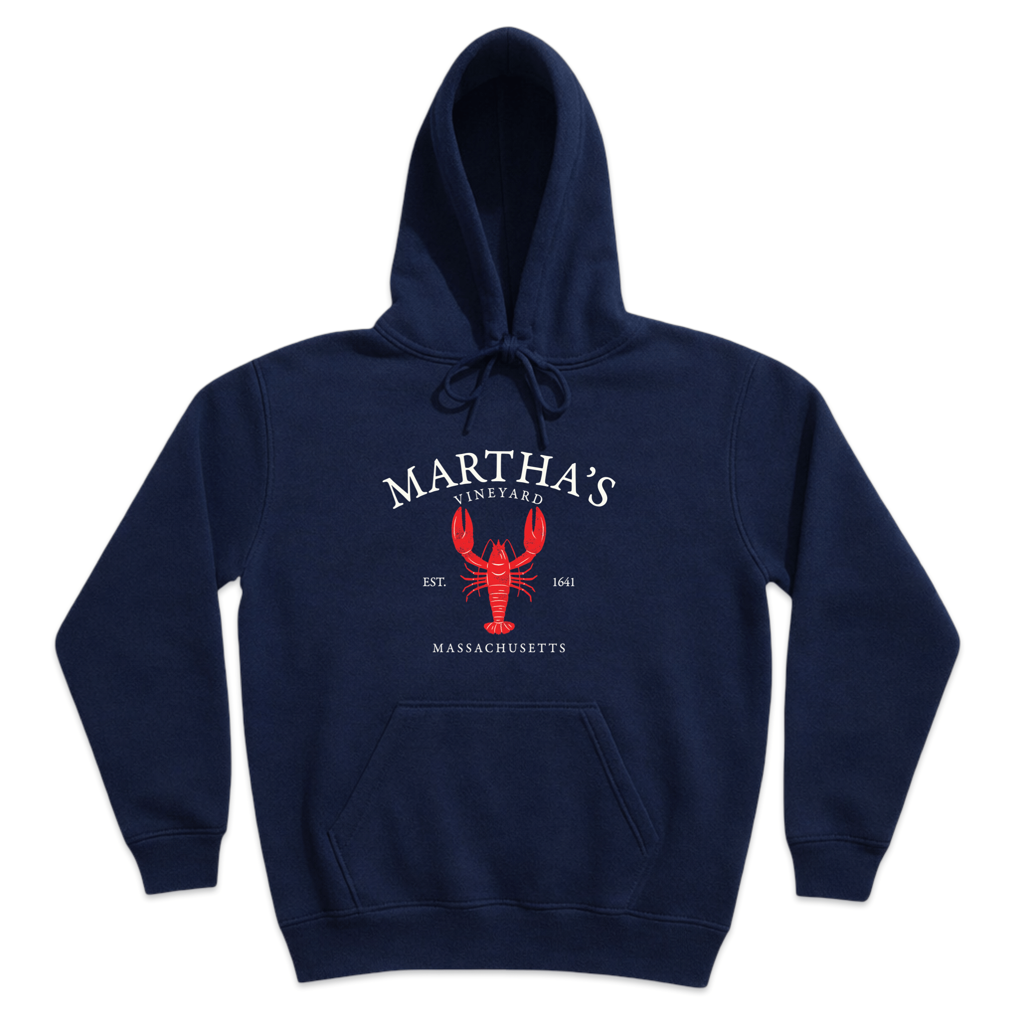 Cape Cod Clothing Company Martha's Vineyard Vintage Lobster Soft Fleece Hoodie
