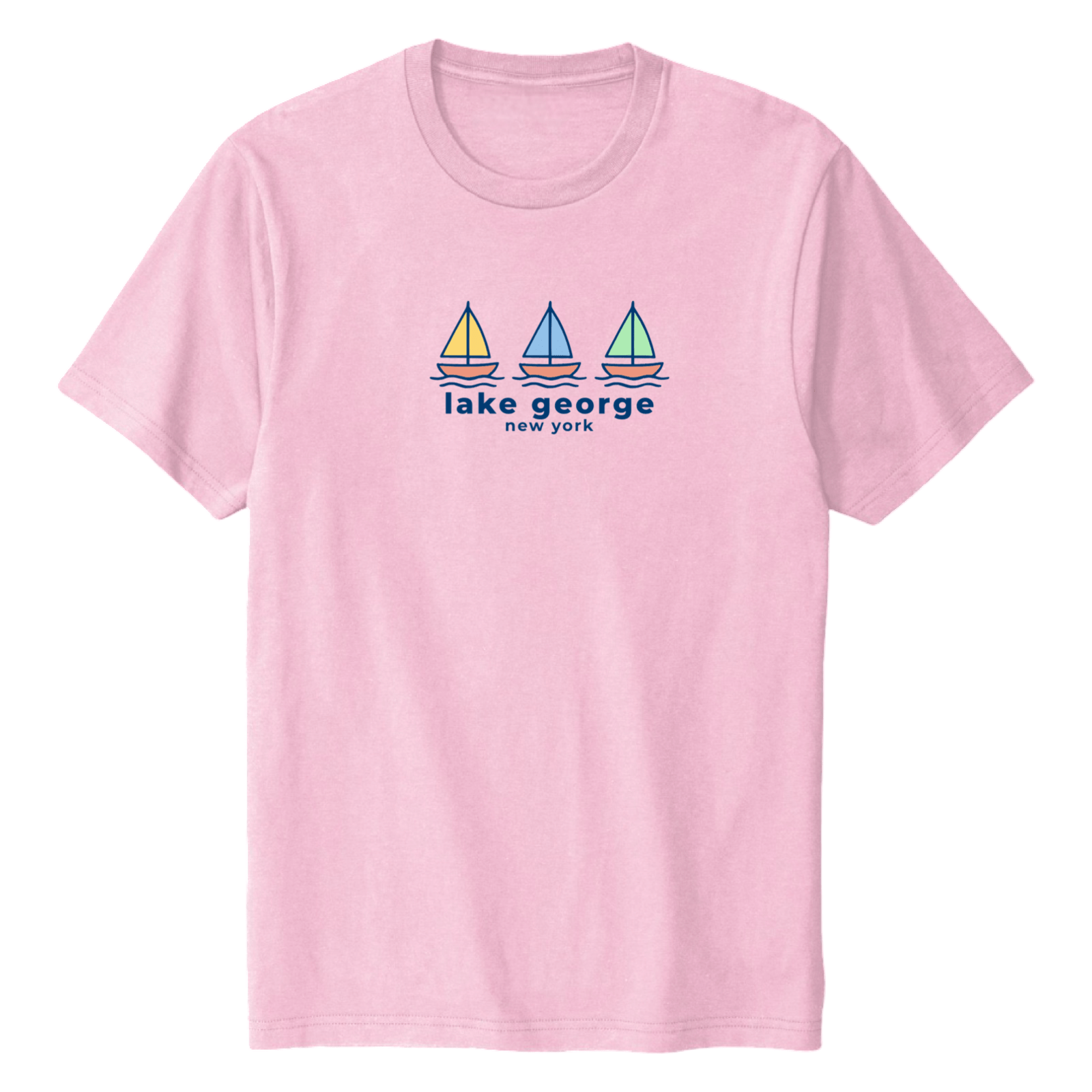 Cape Cod Clothing Company Lake George Summer Sails Soft Cotton T-Shirt