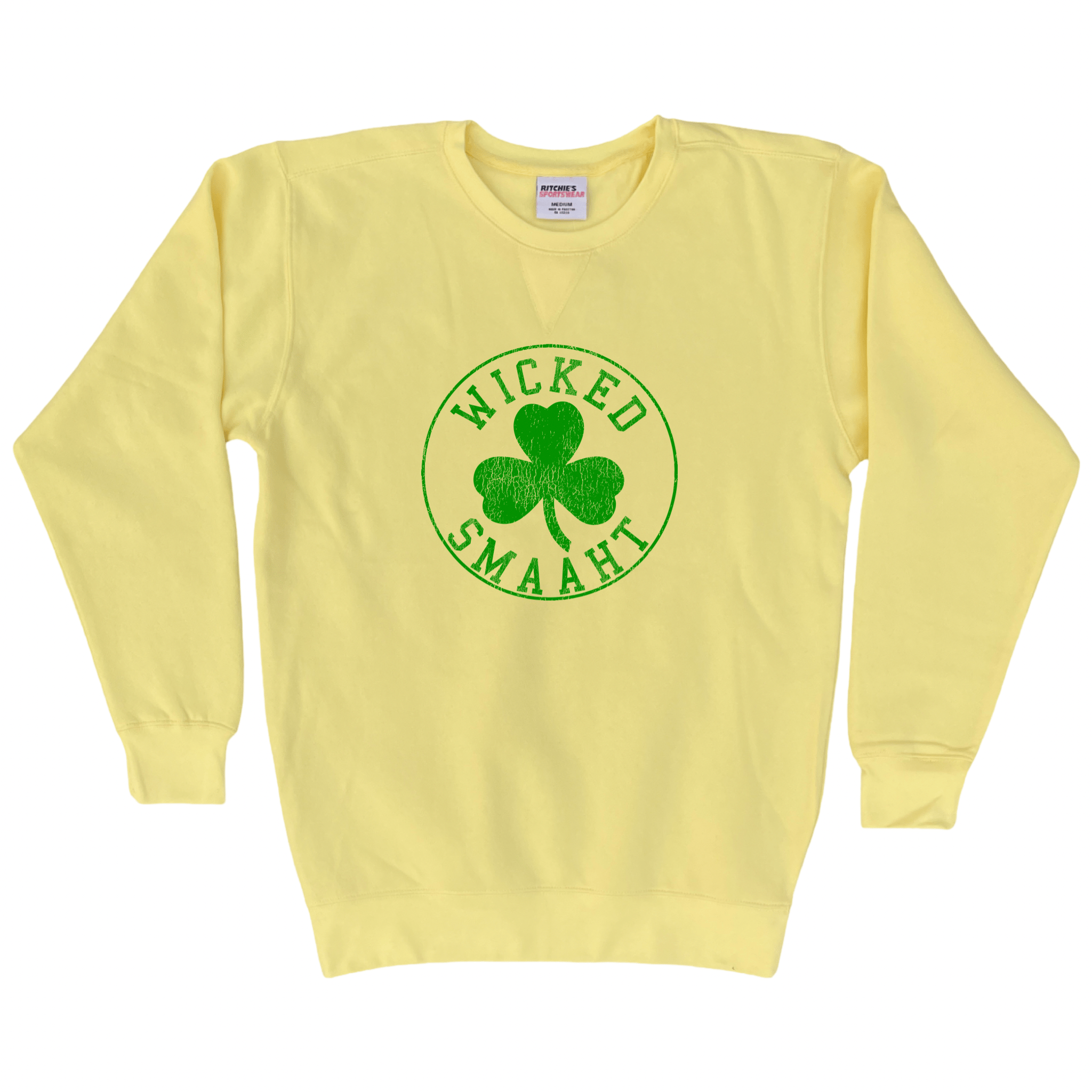 Cape Cod Clothing Company Wicked Smaaht Legacy Shamrock Fleece Crewneck