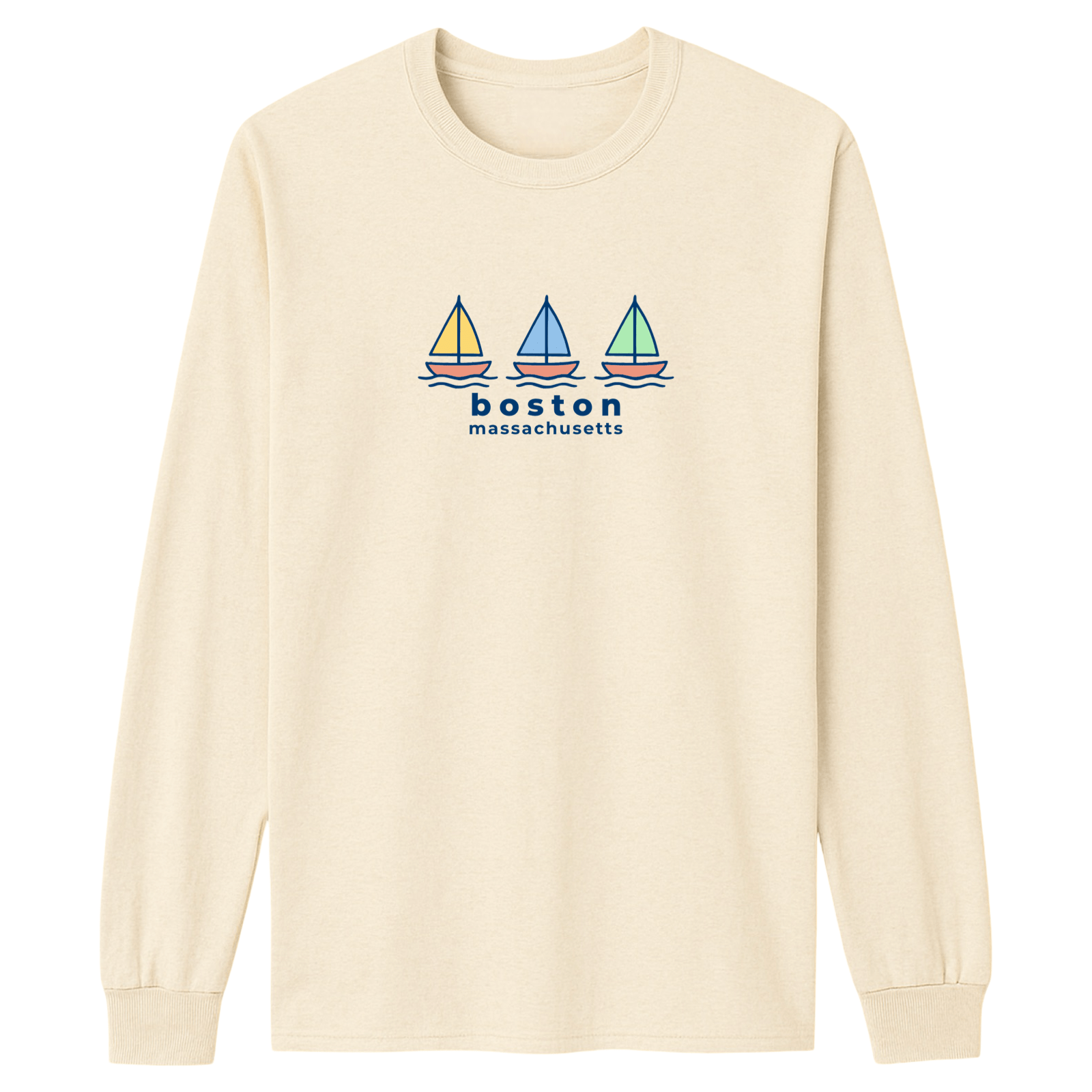 Cape Cod Clothing Company Boston Summer Sails Essential Long Sleeve Tee