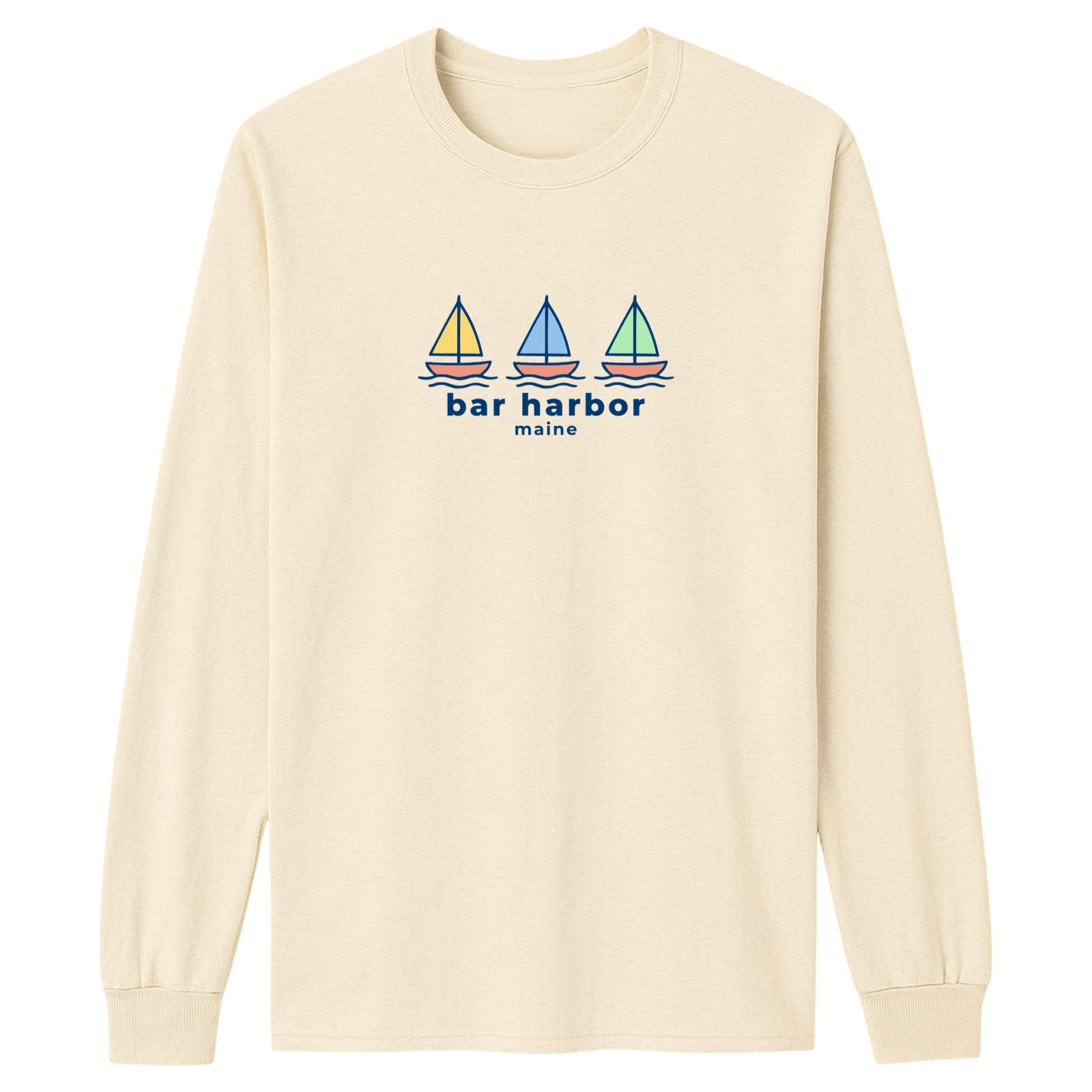 Cape Cod Clothing Company Bar Harbor Summer Sails Essential Long Sleeve Tee