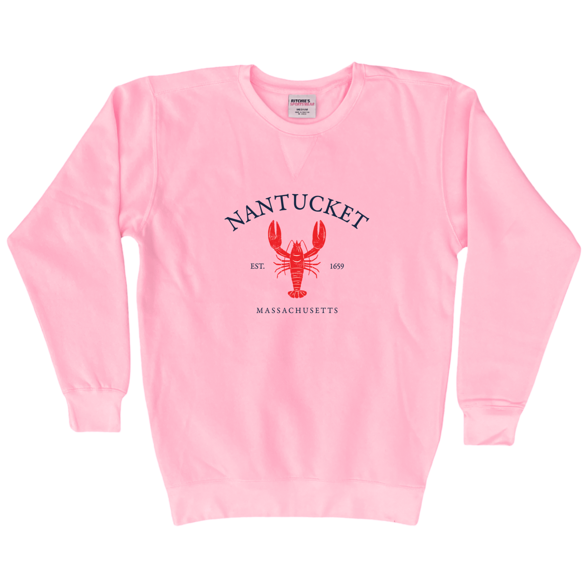 Cape Cod Clothing Company Nantucket Vintage Lobster Fleece Crewneck