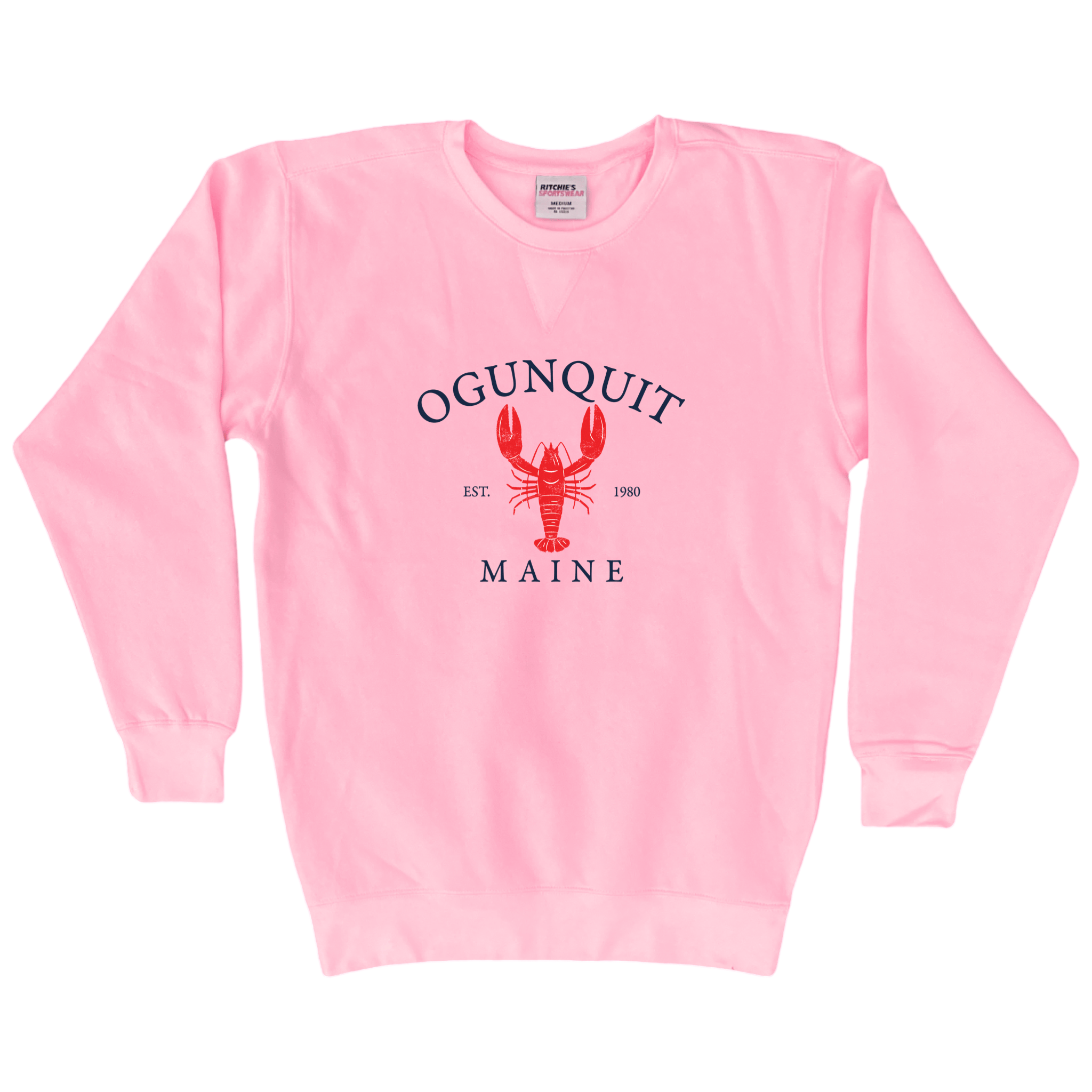 Cape Cod Clothing Company Ogunquit Vintage Lobster Fleece Crewneck
