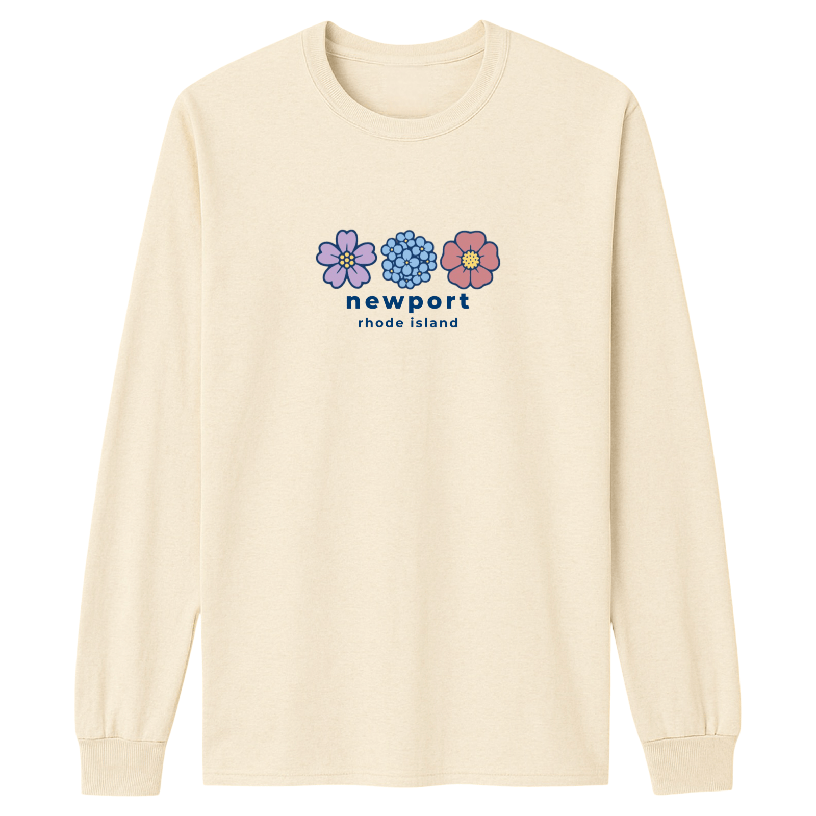 Cape Cod Clothing Company Newport Summer Bloom Essential Long Sleeve Tee