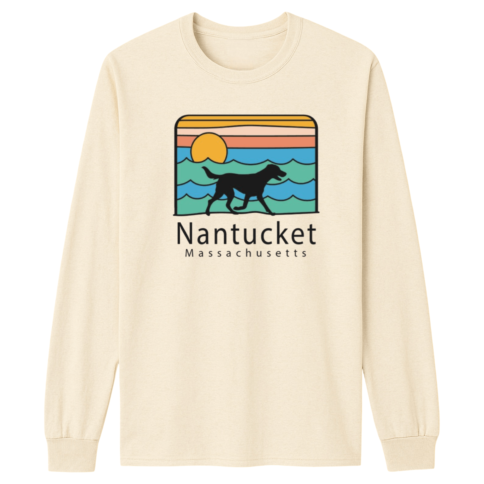 Cape Cod Clothing Company Nantucket Summer Dog Essential Long Sleeve Tee
