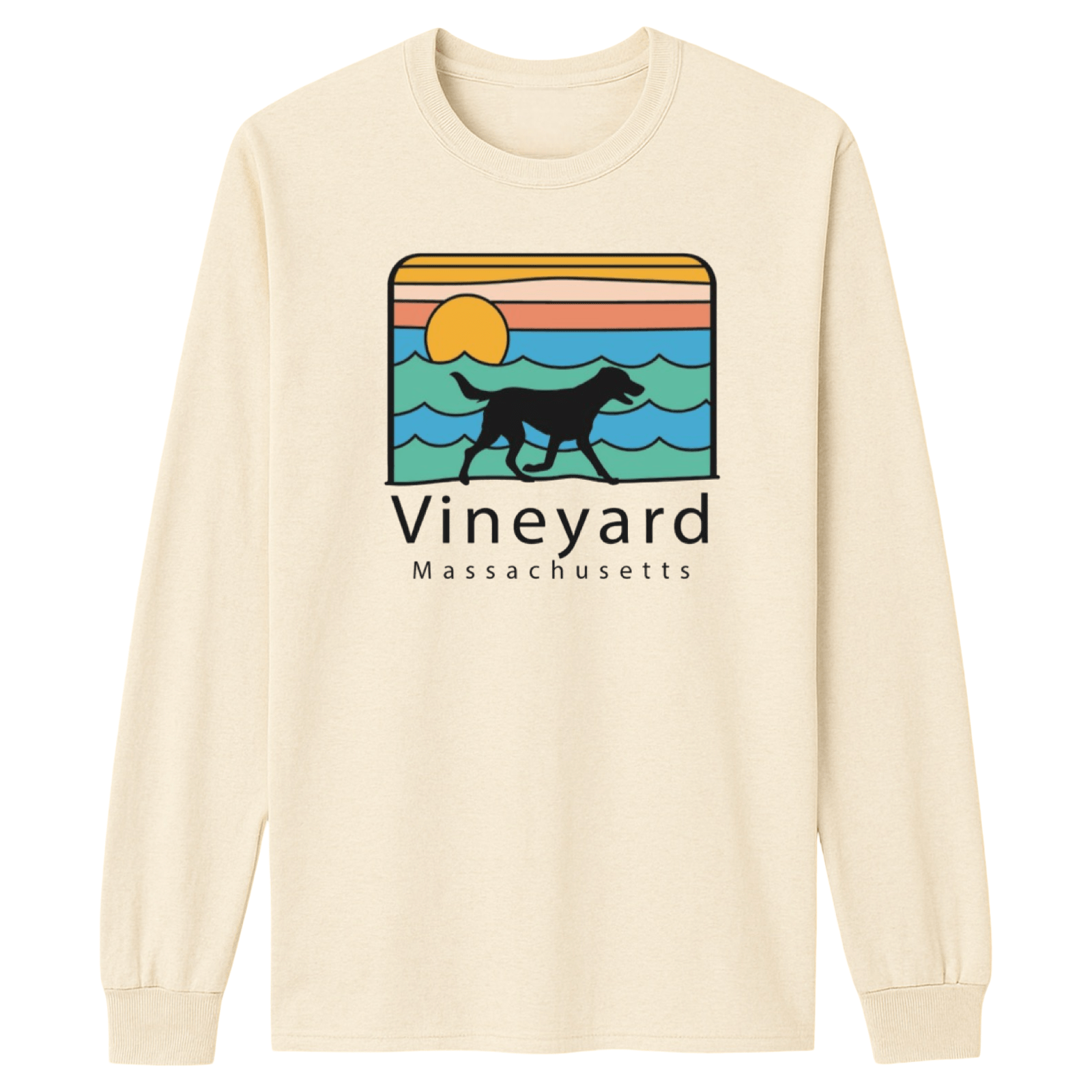 Cape Cod Clothing Company Vineyard Summer Dog Essential Long Sleeve Tee