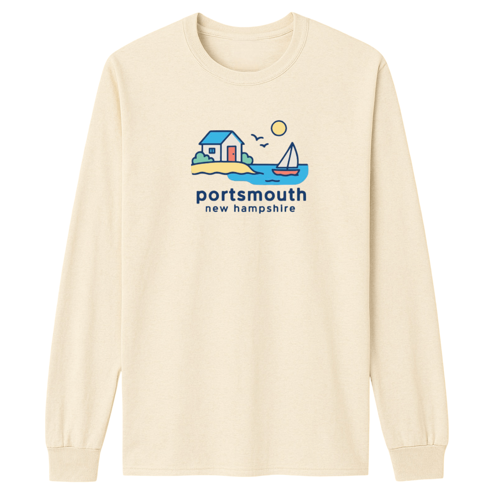 Cape Cod Clothing Company Portsmouth Beach House Essential Long Sleeve Tee