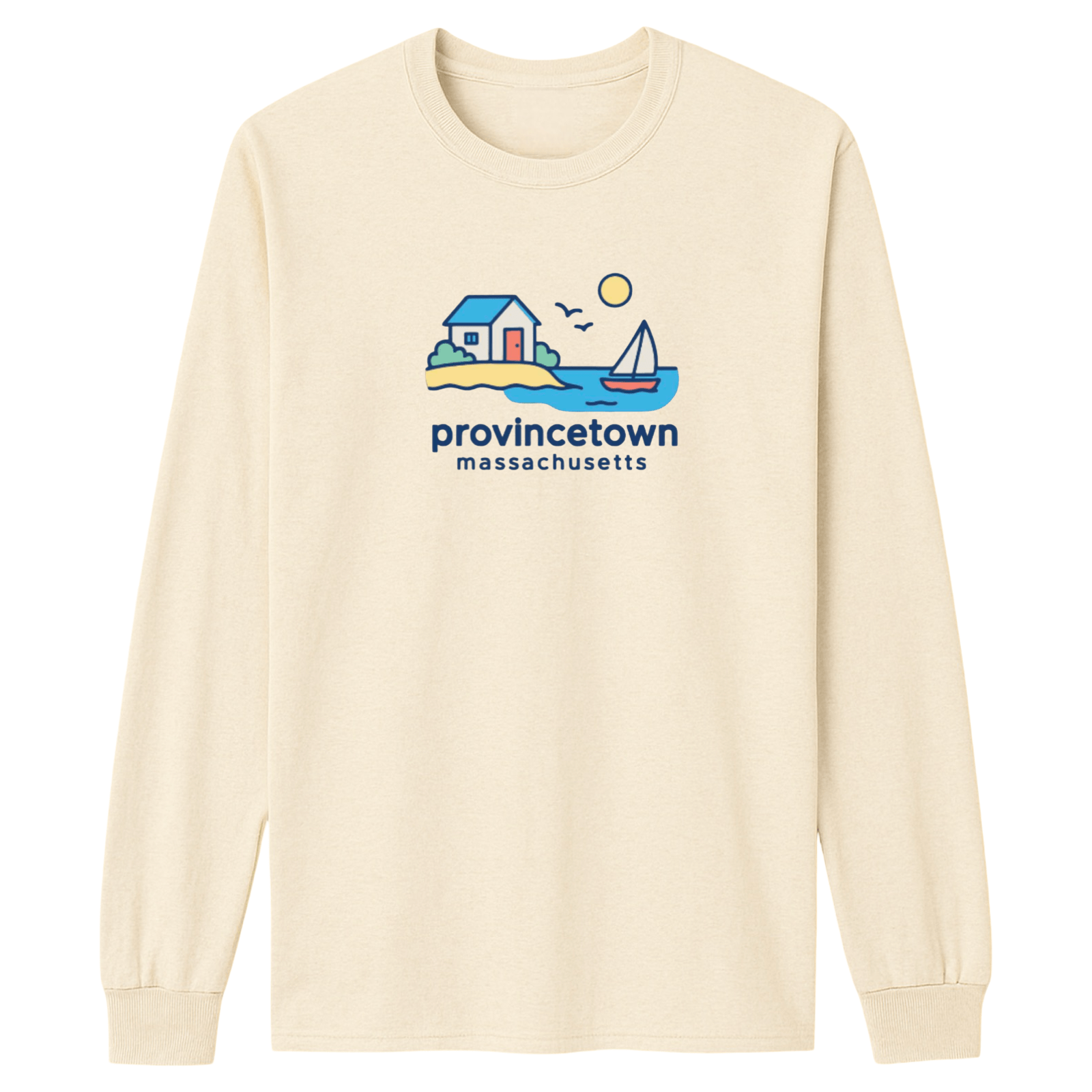 Cape Cod Clothing Company Provincetown Beach House Essential Long Sleeve Tee