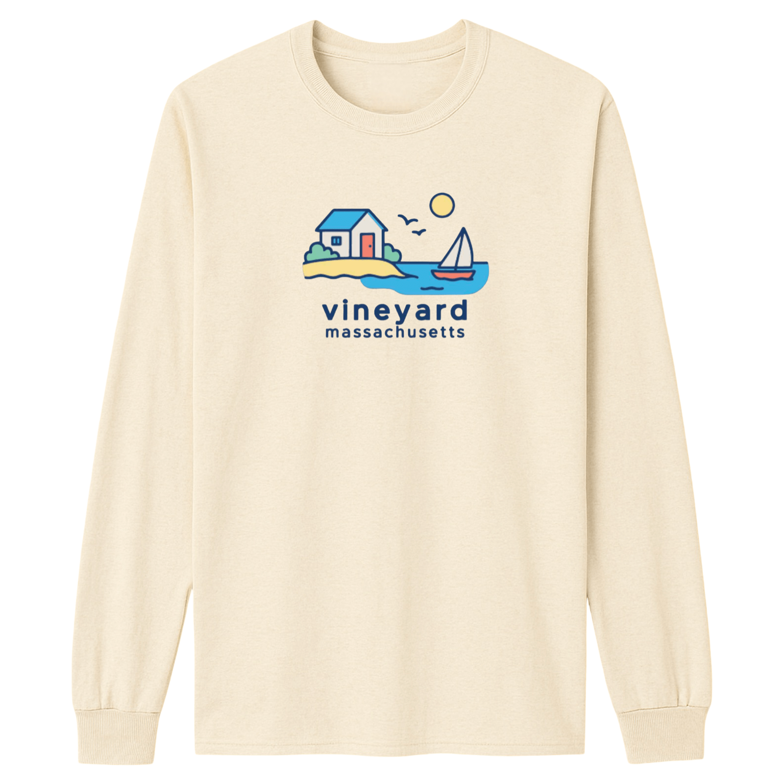Cape Cod Clothing Company Vineyard Beach House Essential Long Sleeve Tee