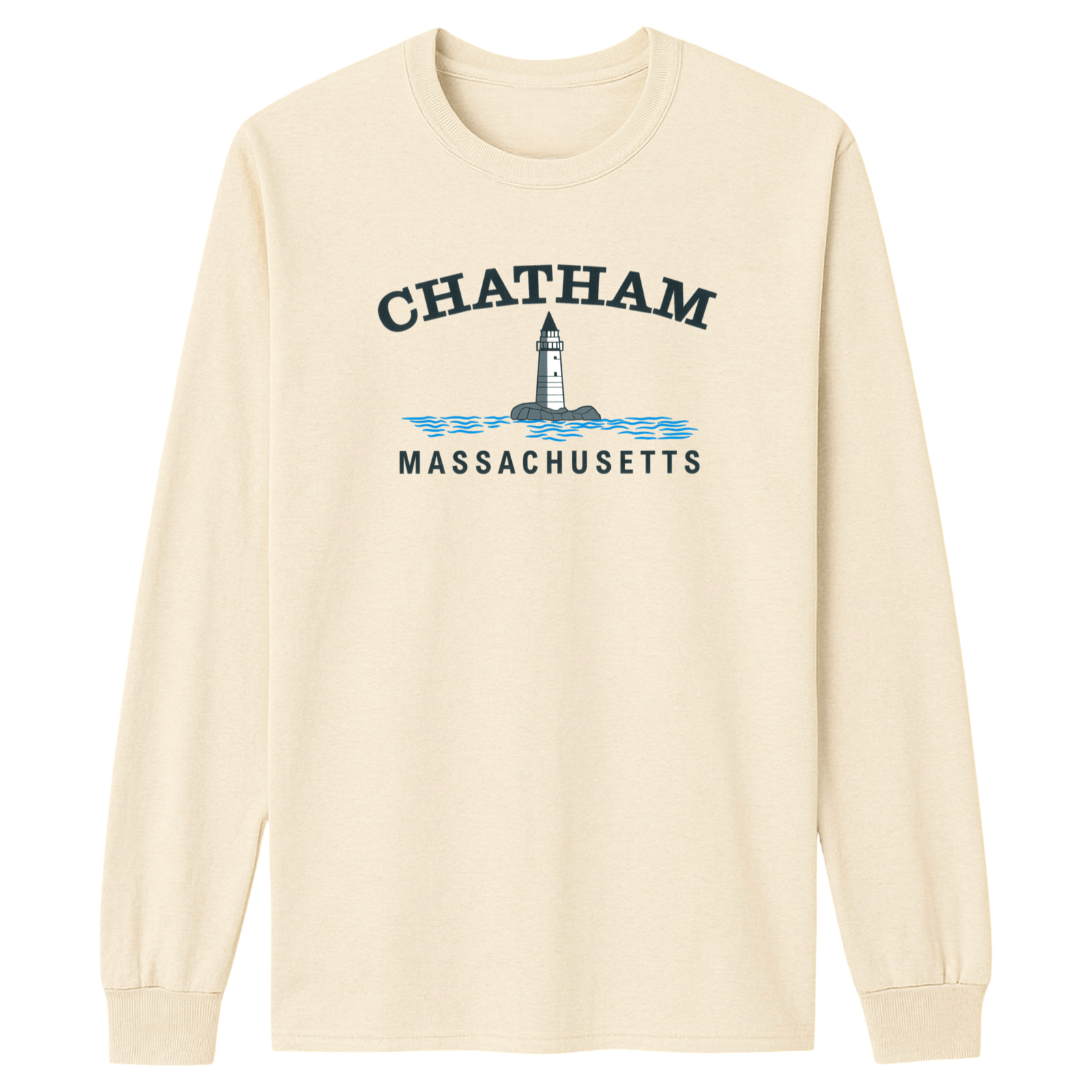 Cape Cod Clothing Company Chatham Big Lighthouse Essential Long Sleeve Tee
