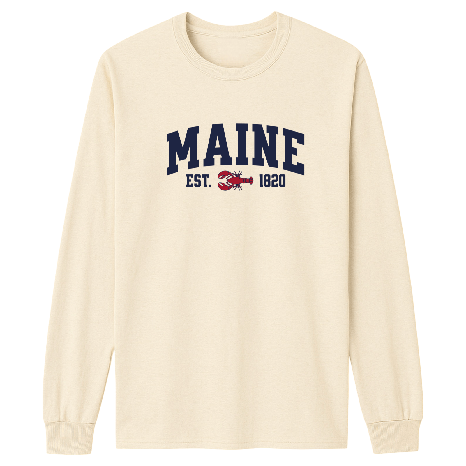 Cape Cod Clothing Company Maine Lobster Essential Long Sleeve Tee