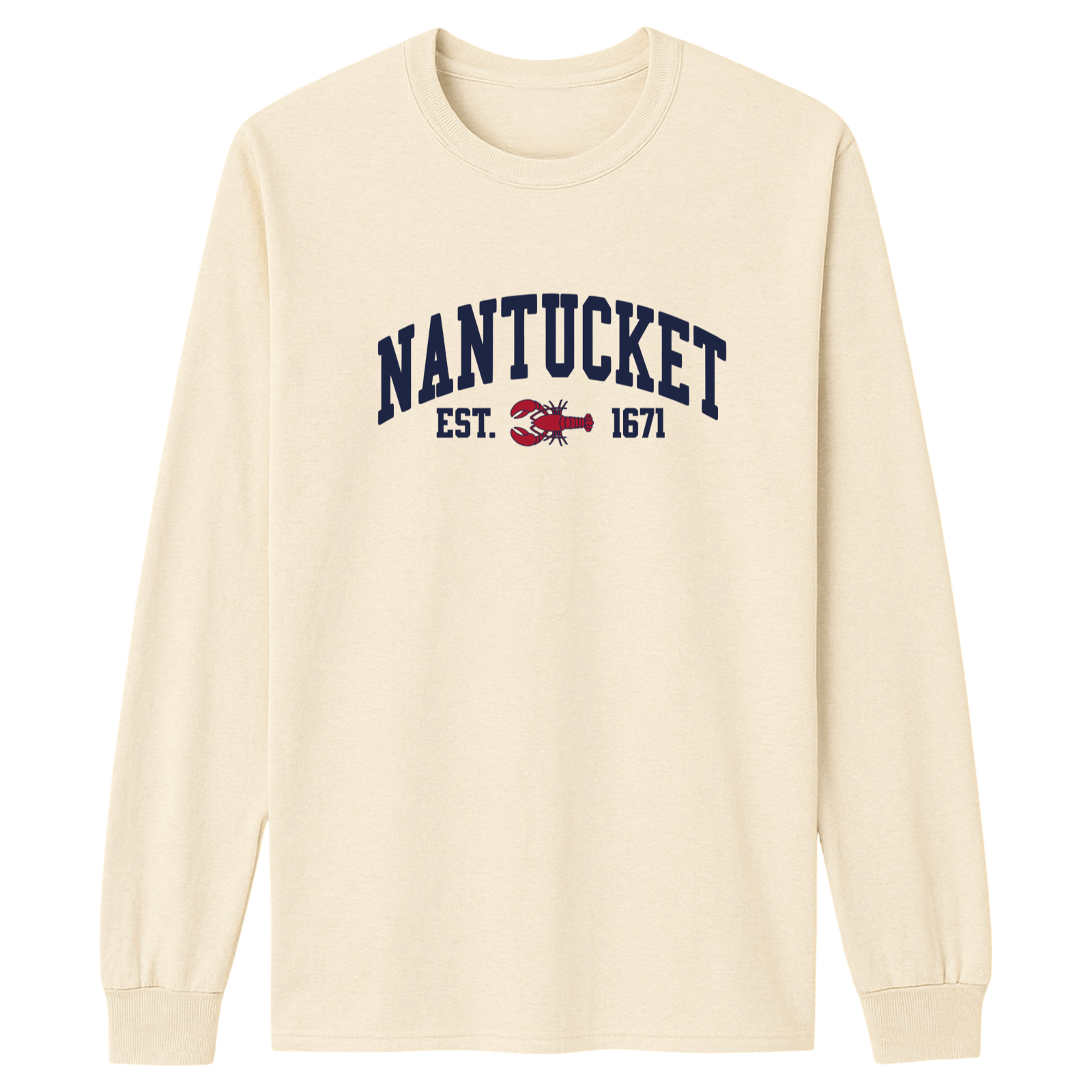 Cape Cod Clothing Company Nantucket Lobster Essential Long Sleeve Tee