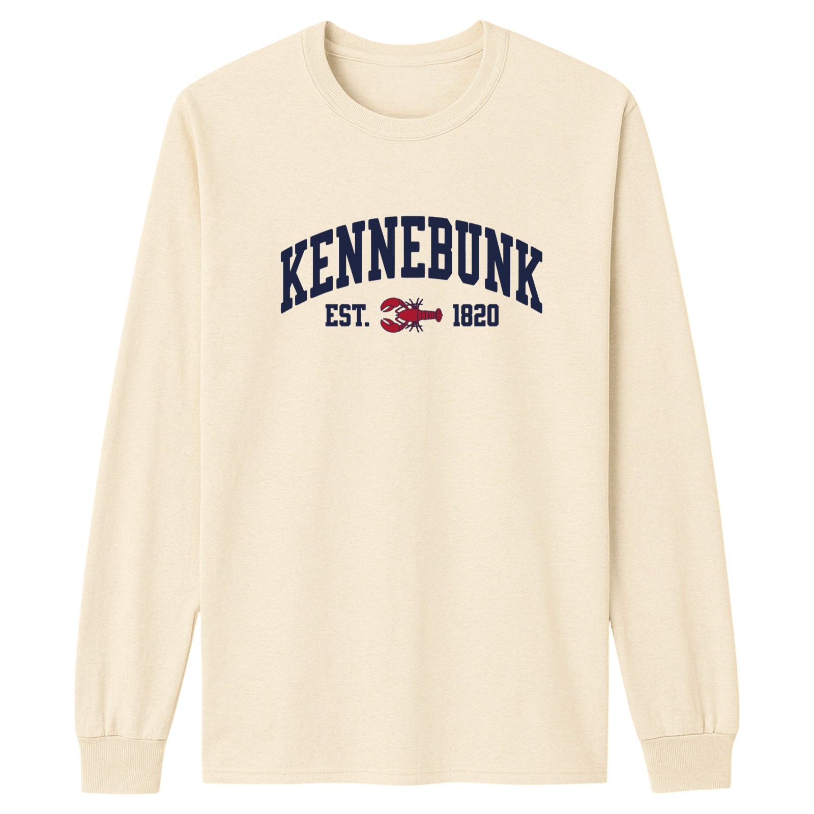 Cape Cod Clothing Company Kennebunk Lobster Essential Long Sleeve Tee