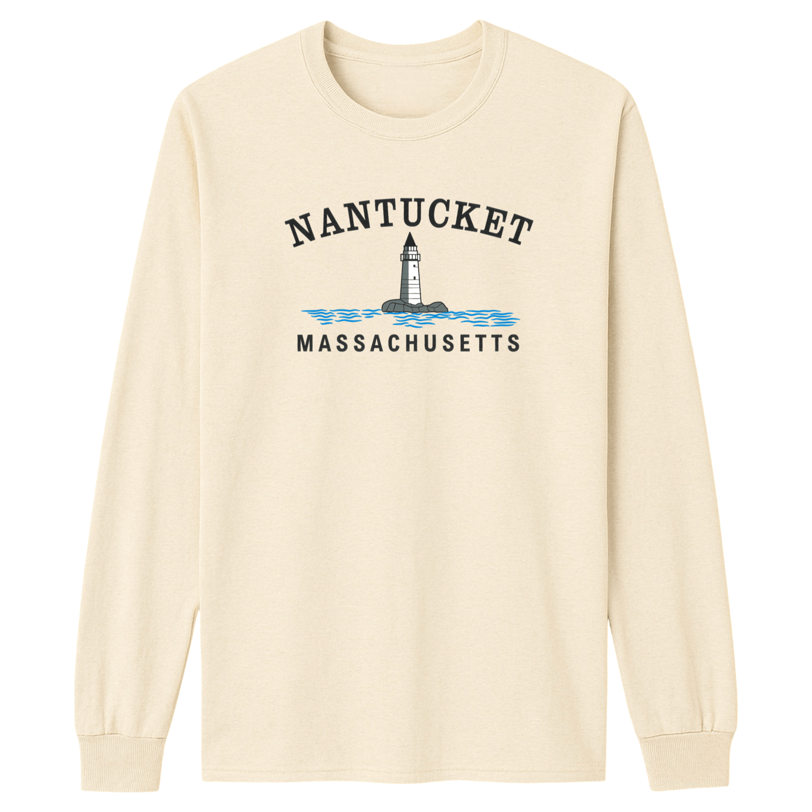 Cape Cod Clothing Company Nantucket Big Lighthouse Essential Long Sleeve Tee