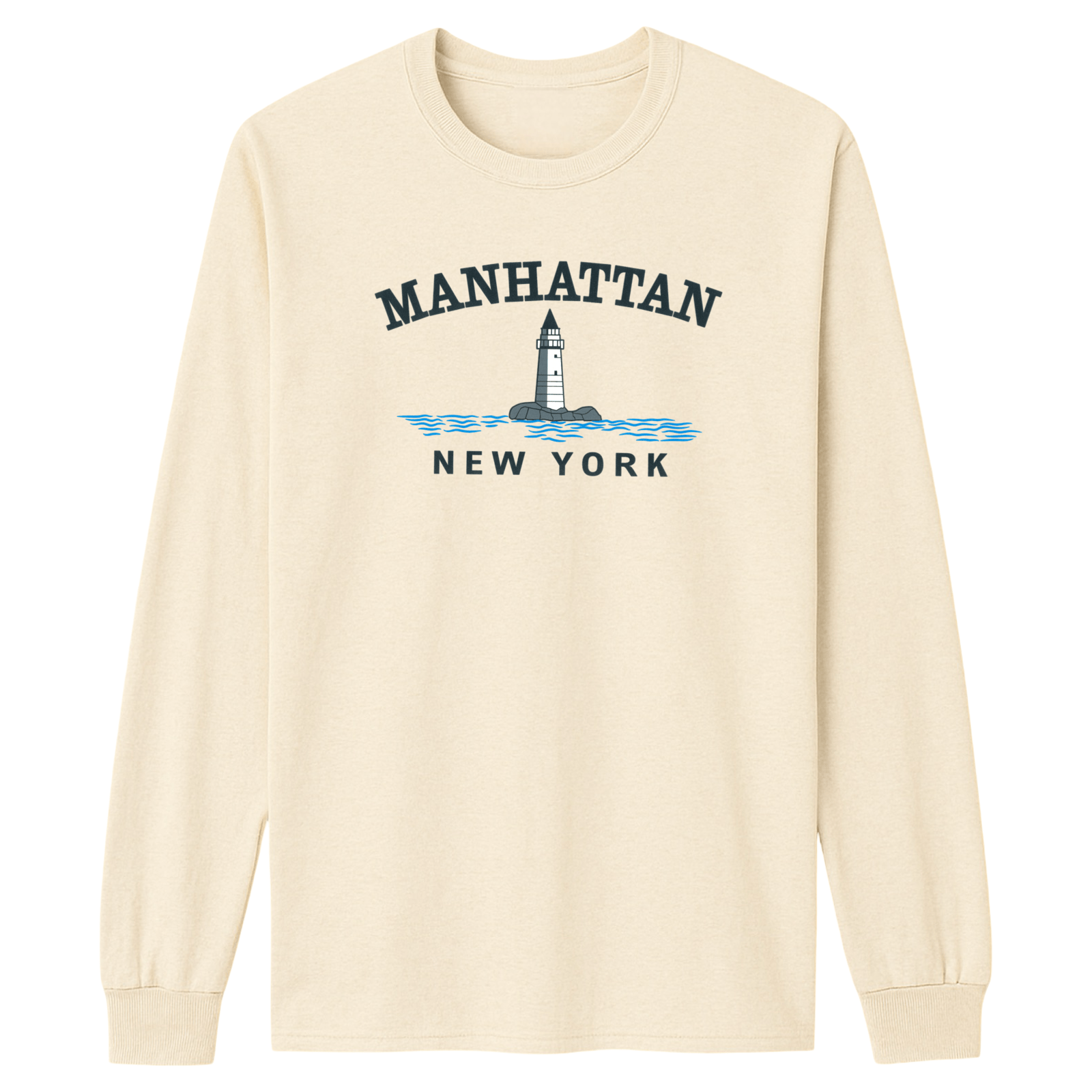 Cape Cod Clothing Company Manhattan Big Lighthouse Essential Long Sleeve Tee