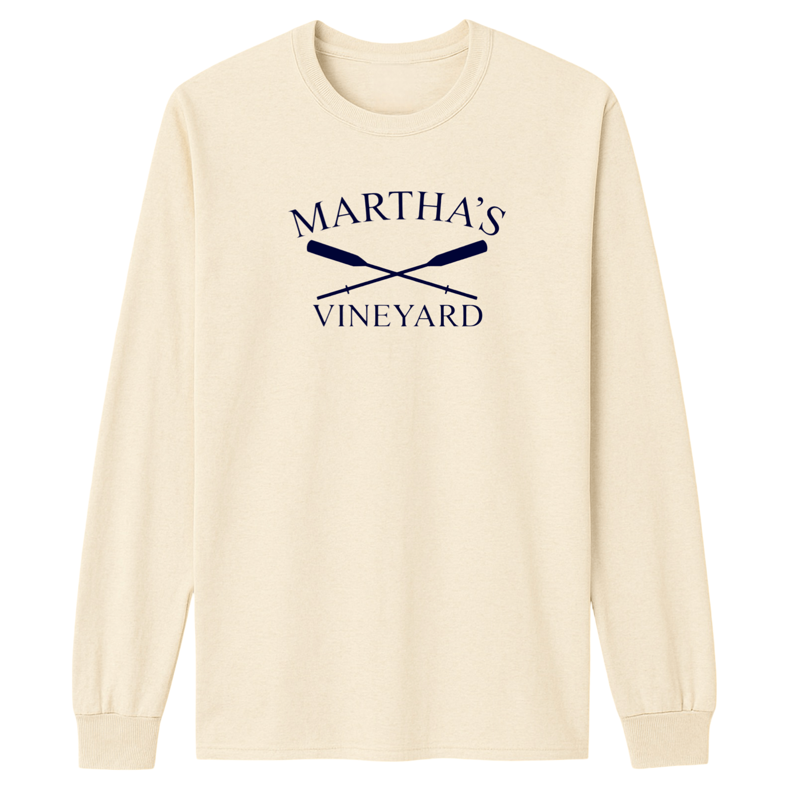 Cape Cod Clothing Company Martha's Vineyard Crossed Oar Essential Long Sleeve Tee