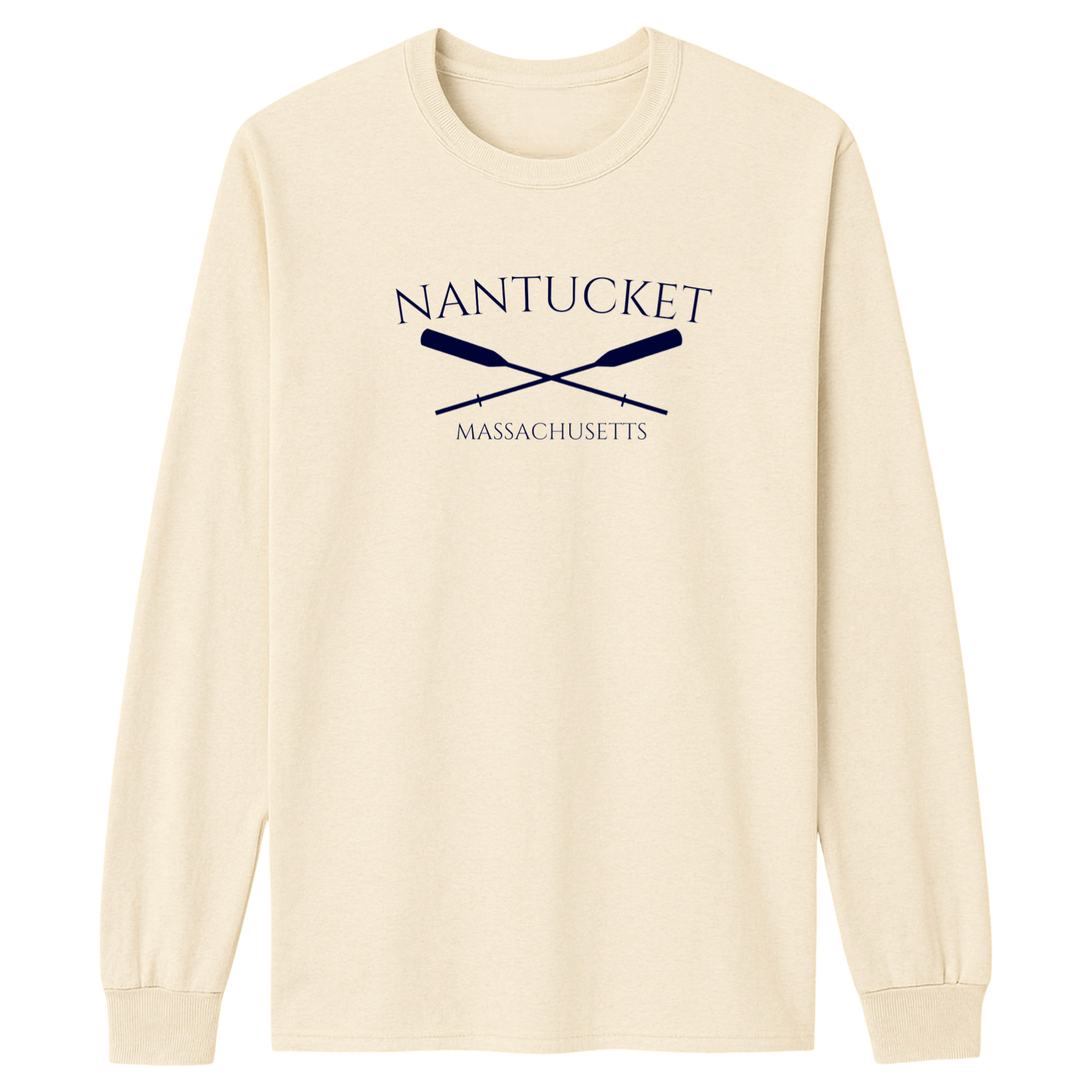 Cape Cod Clothing Company Nantucket Crossed Oar Essential Long Sleeve Tee