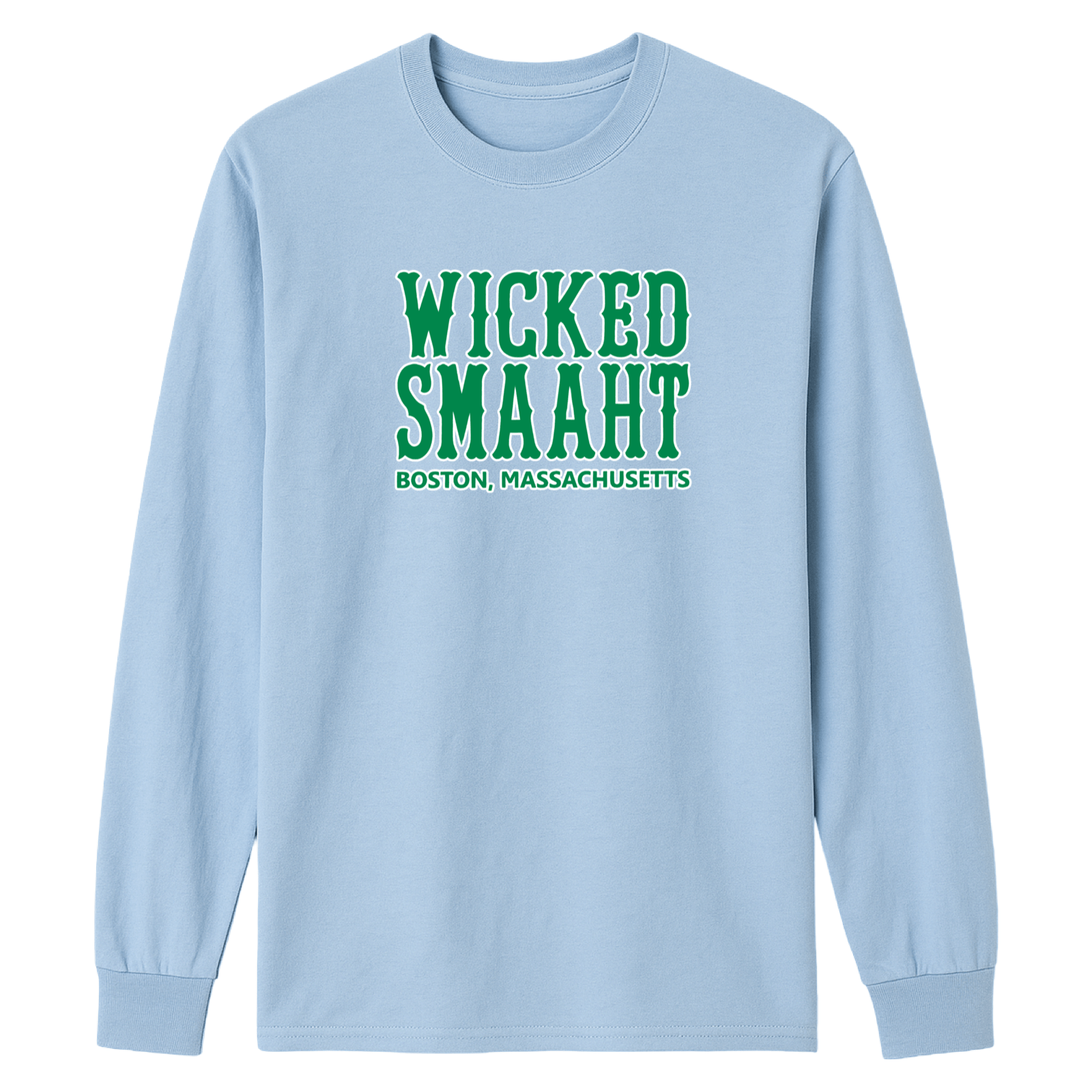 Cape Cod Clothing Company Boston Green Wicked Smaaht Essential Long Sleeve Tee