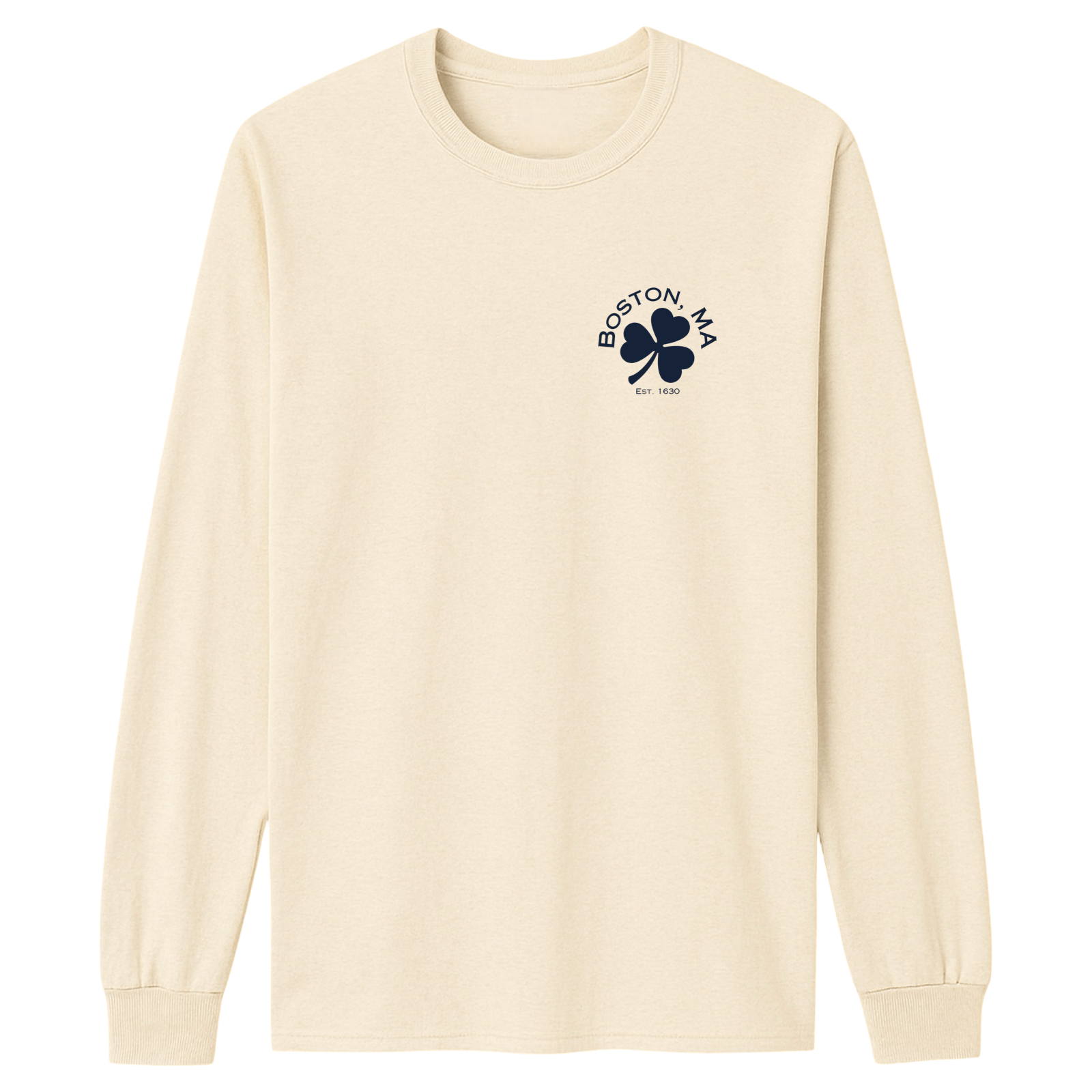 Cape Cod Clothing Company Boston Shamrock Essential Long Sleeve Tee