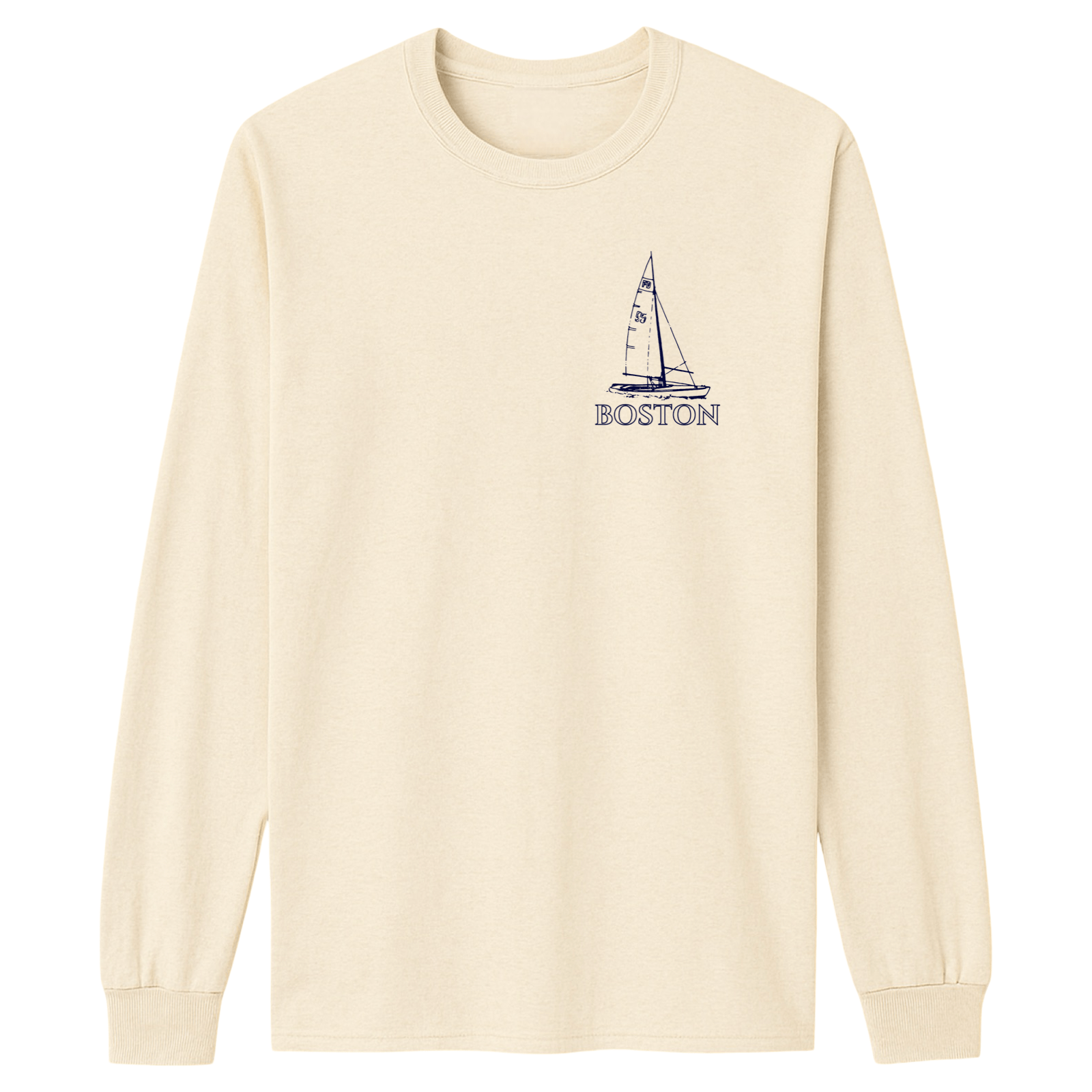 Cape Cod Clothing Company Boston Sailboat Essential Long Sleeve Tee