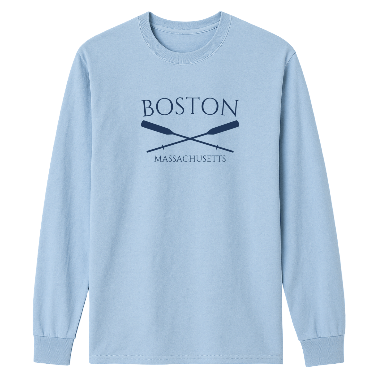 Cape Cod Clothing Company Boston Crossed Oar Essential Long Sleeve Tee