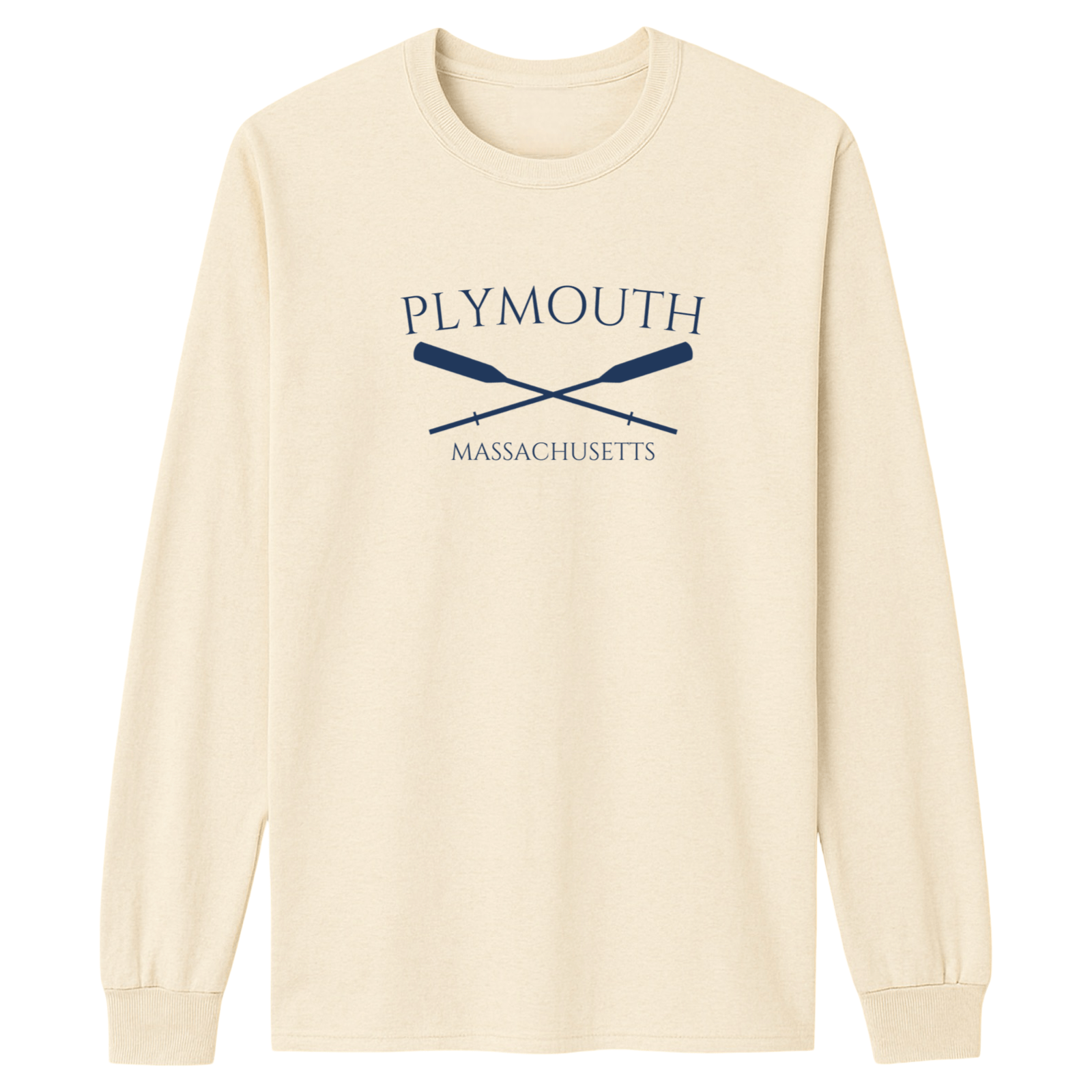 Cape Cod Clothing Company Plymouth Crossed Oar Essential Long Sleeve Tee