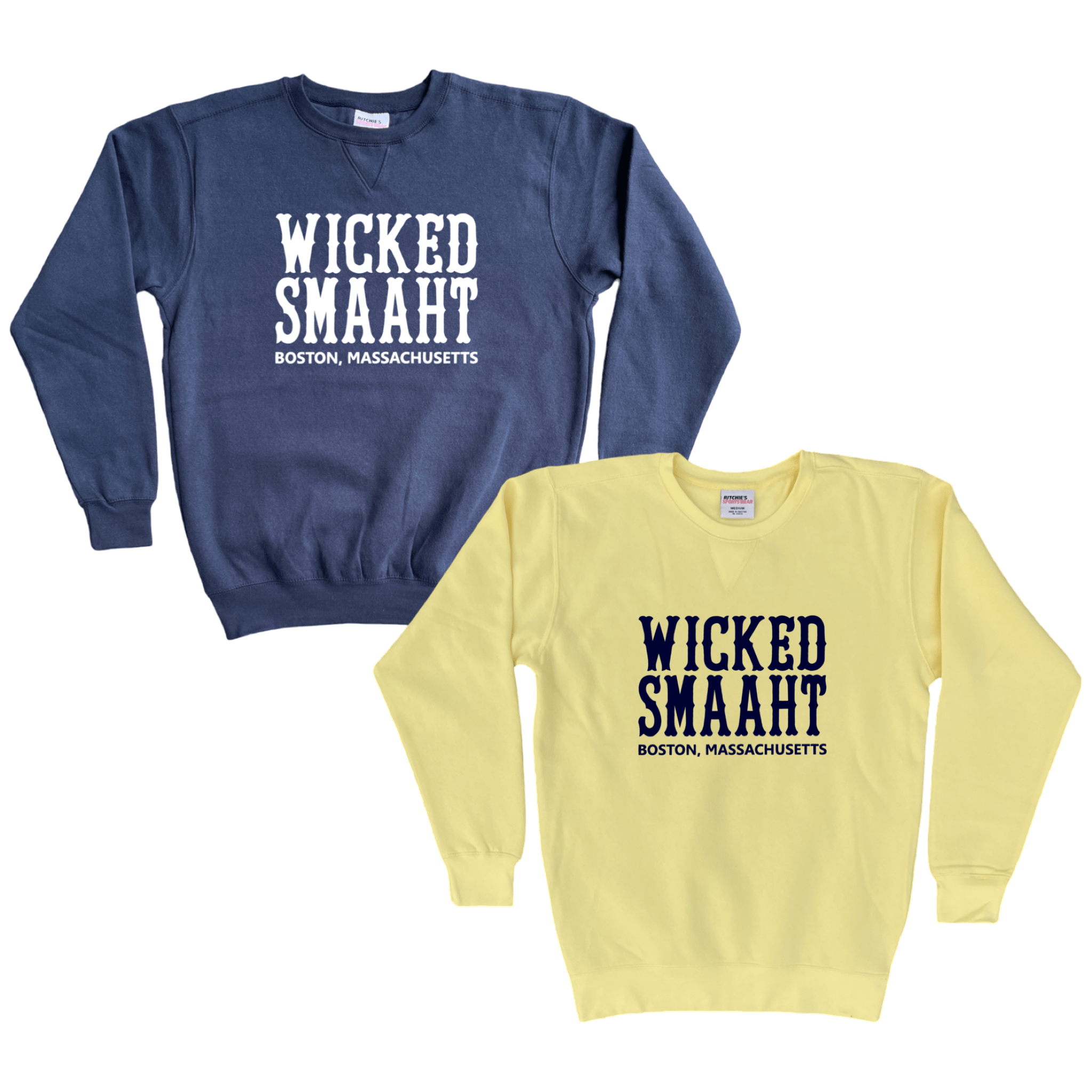 Cape Cod Clothing Company Boston Wicked Smaaht Fleece Crewneck Sweatshirt