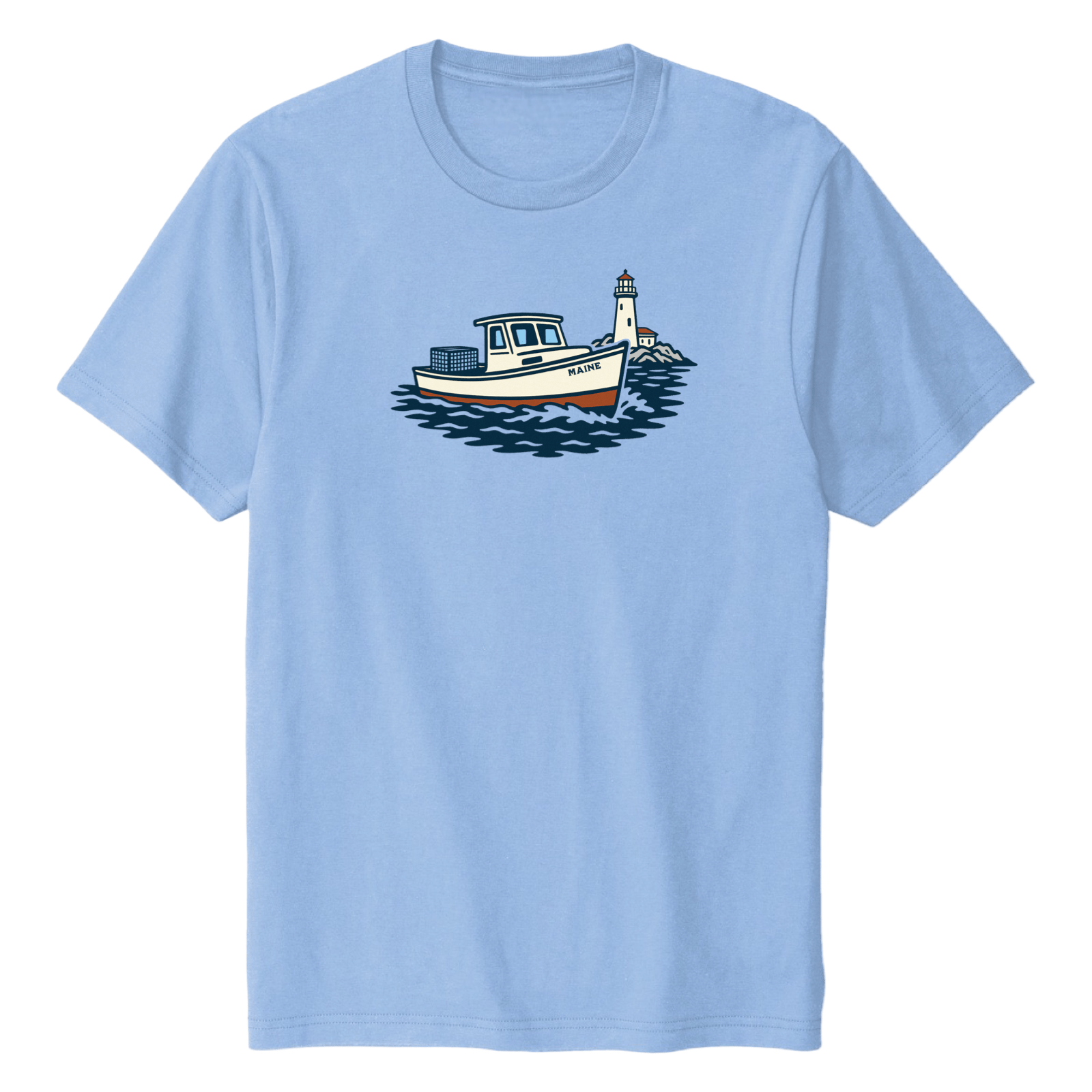 Cape Cod Clothing Company Maine Lobster Boat Soft Cotton T-Shirt