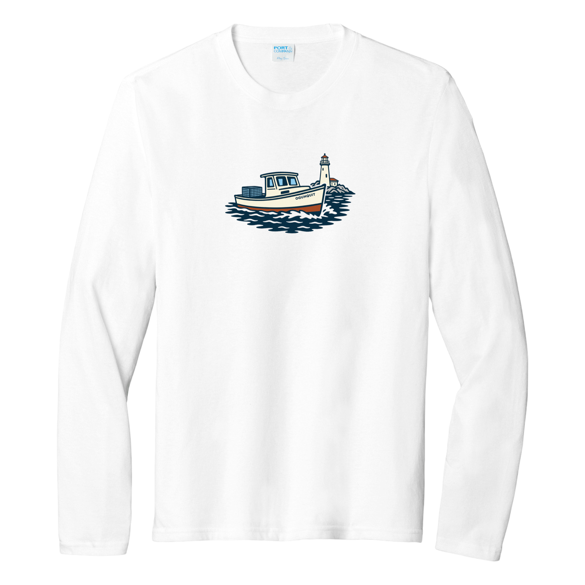Cape Cod Clothing Company Ogunquit Lobster Boat Essential Long Sleeve Tee
