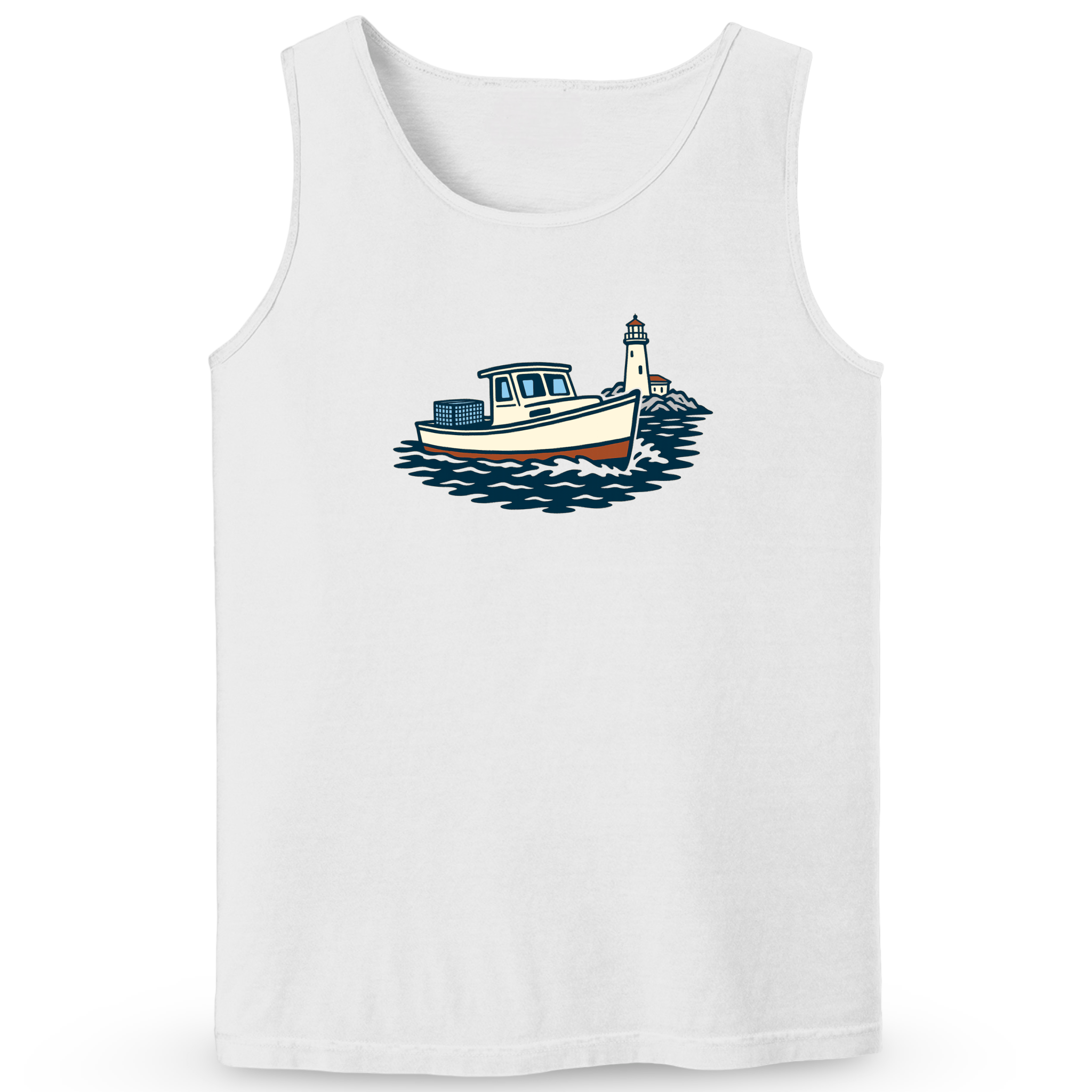 Cape Cod Clothing Company Lobster Boat Soft Cotton Tank Top